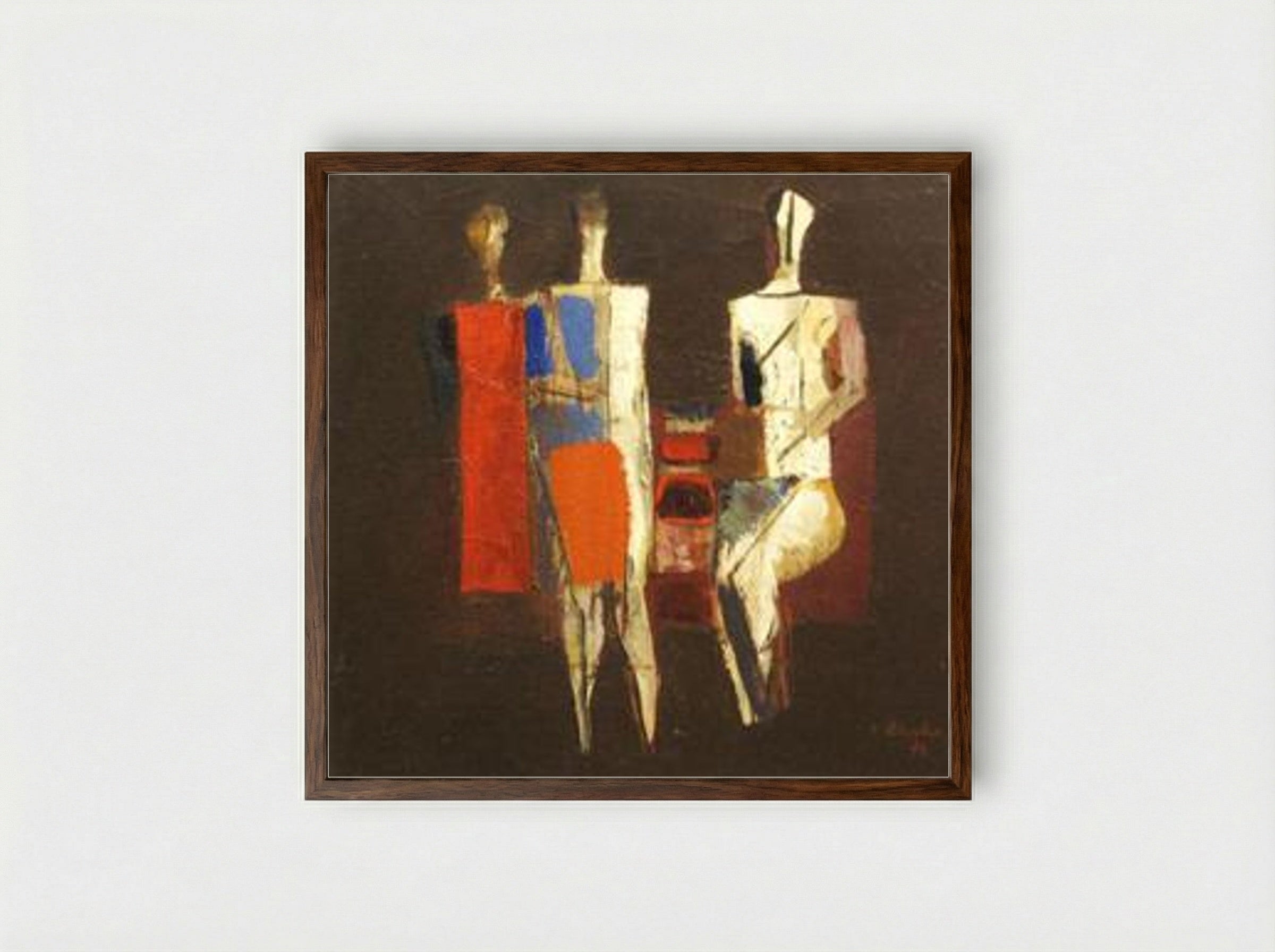 Dialogue - Constantin Blendea - Framed Print Dark Wood