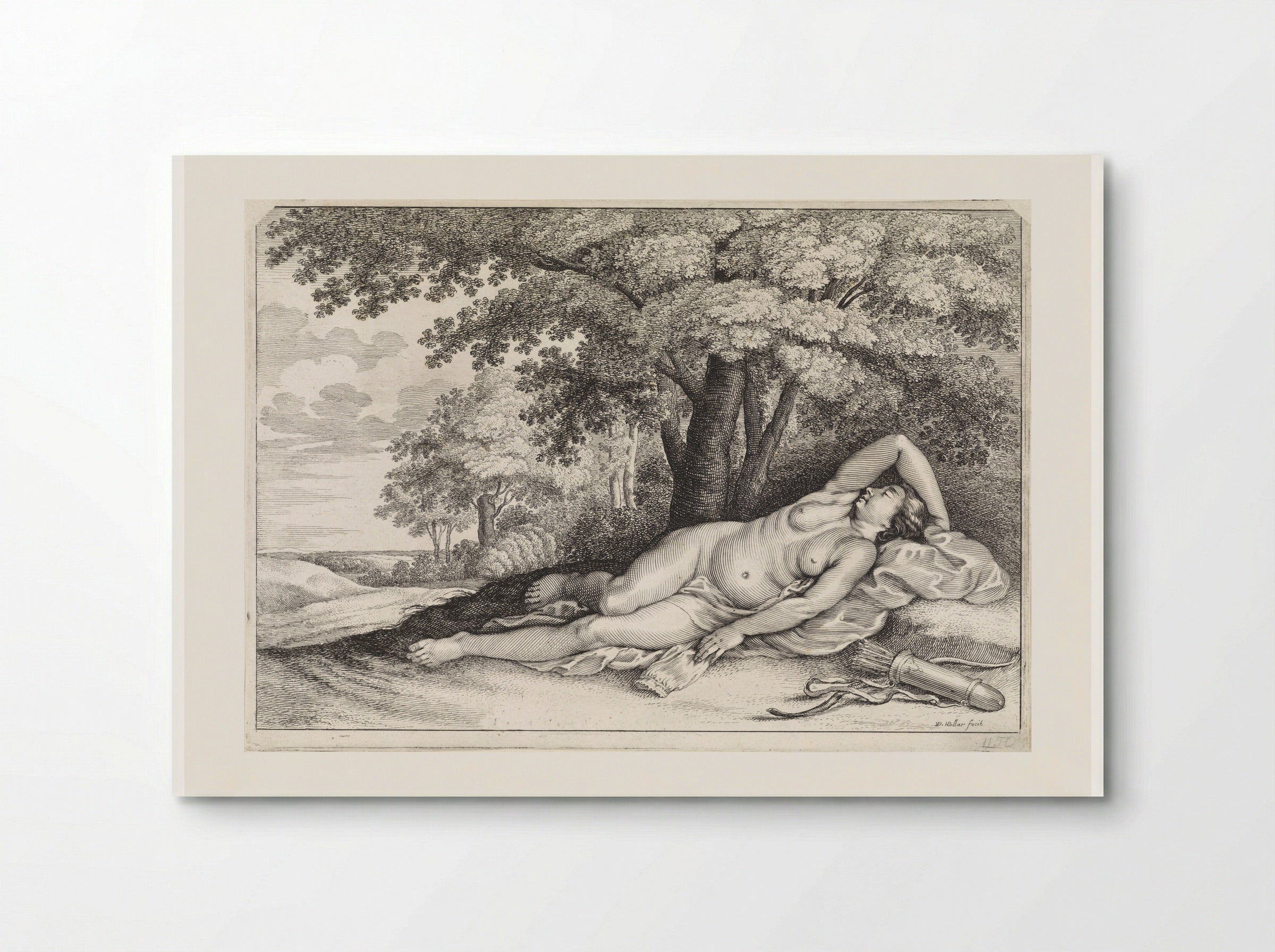 Diana Resting - Wenceslaus Hollar - Poster