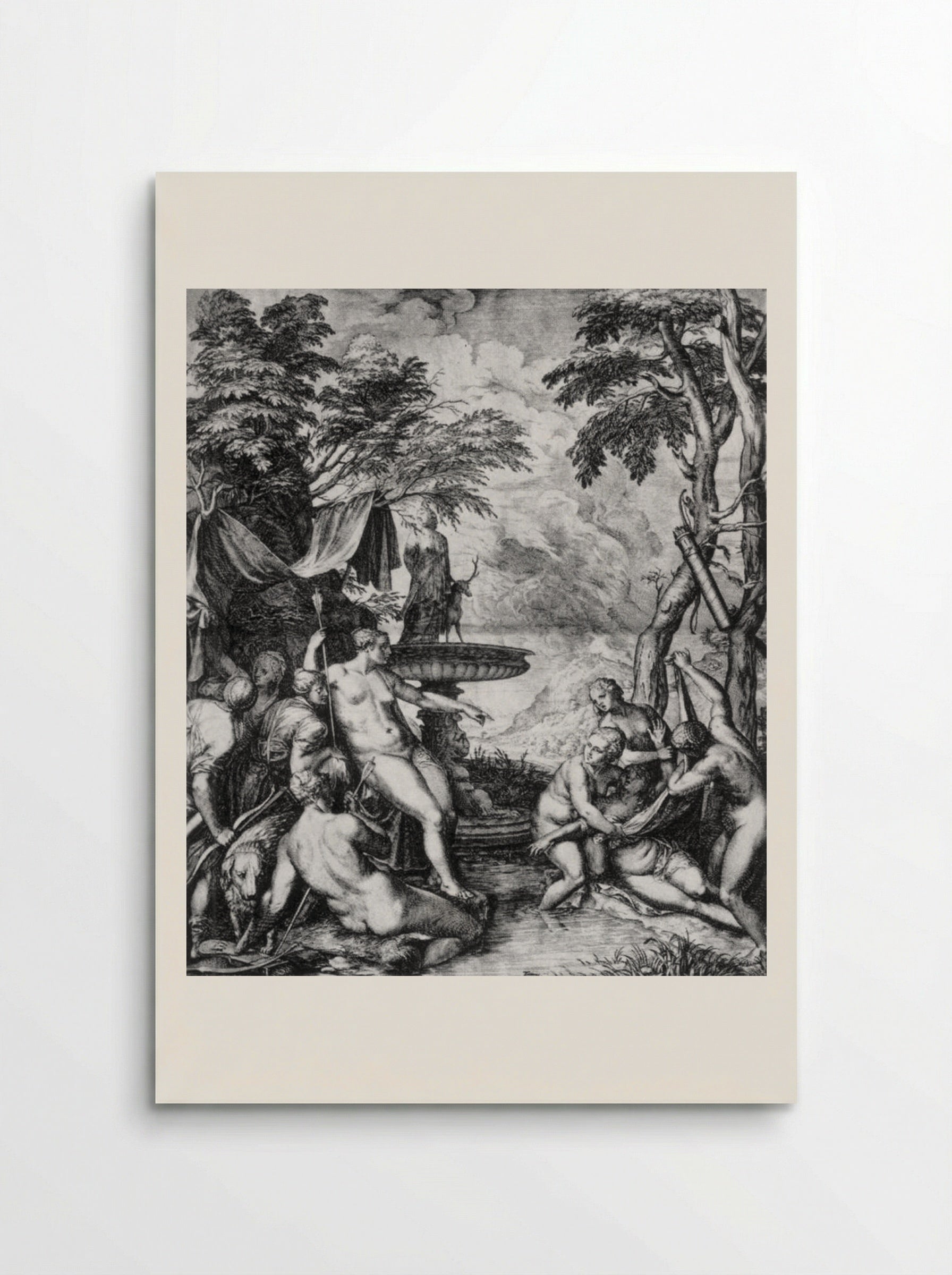 Diana and Callisto - Cornelis Cort - Poster