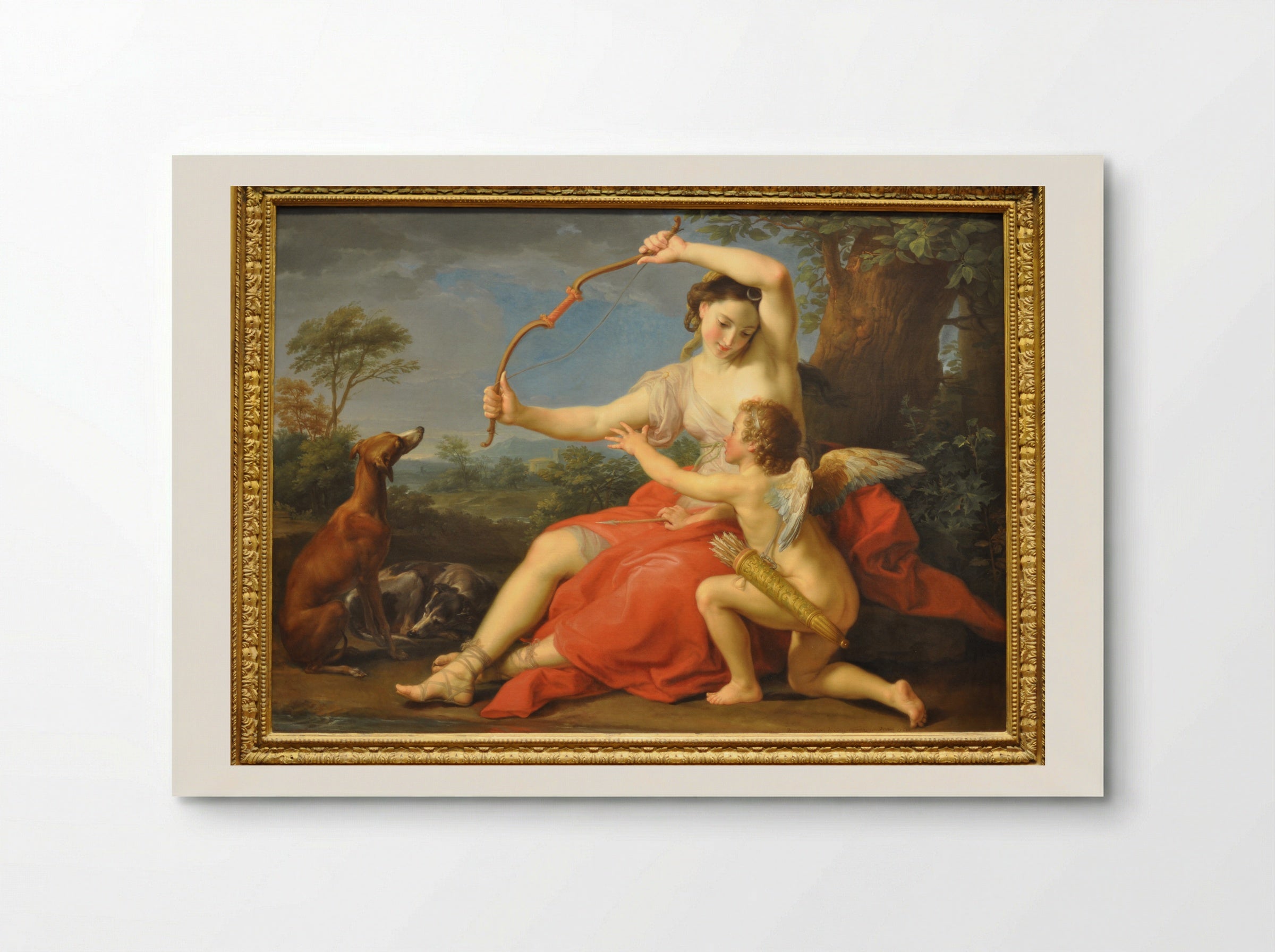 Diana and Cupid - Pompeo Batoni - Poster