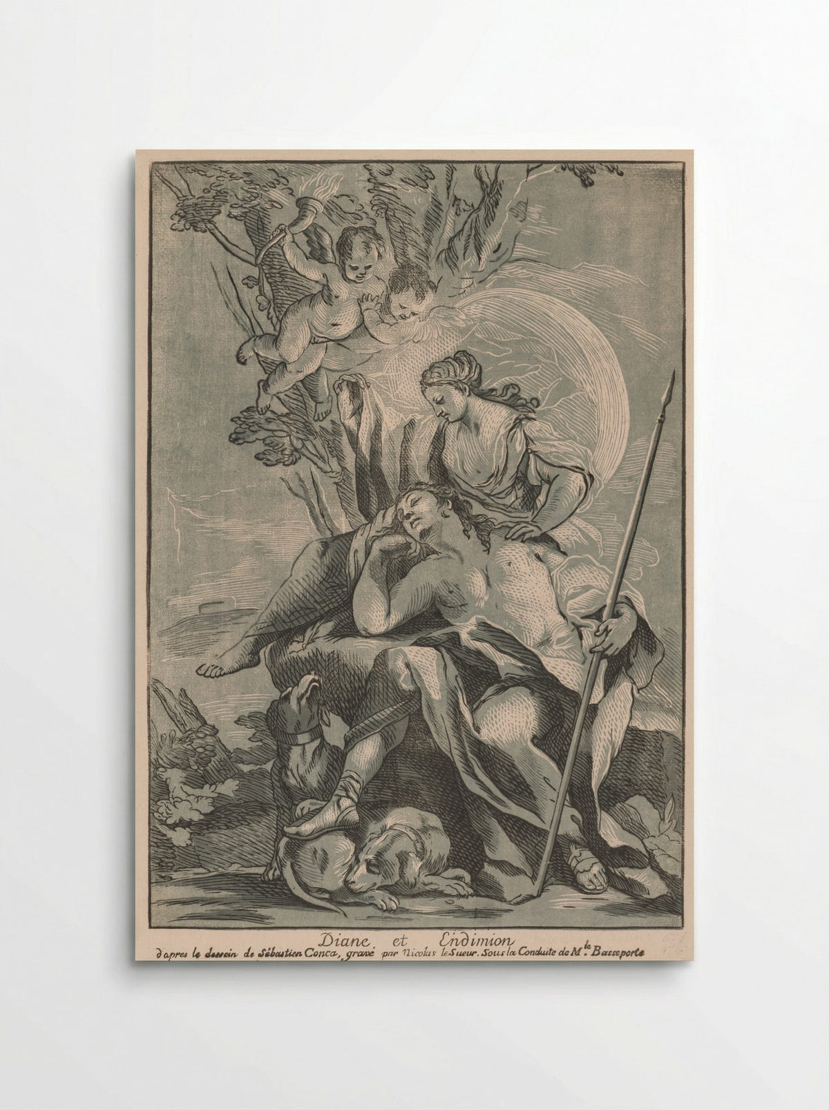 Diana and Endymion - Nicolas Le Sueur - Poster