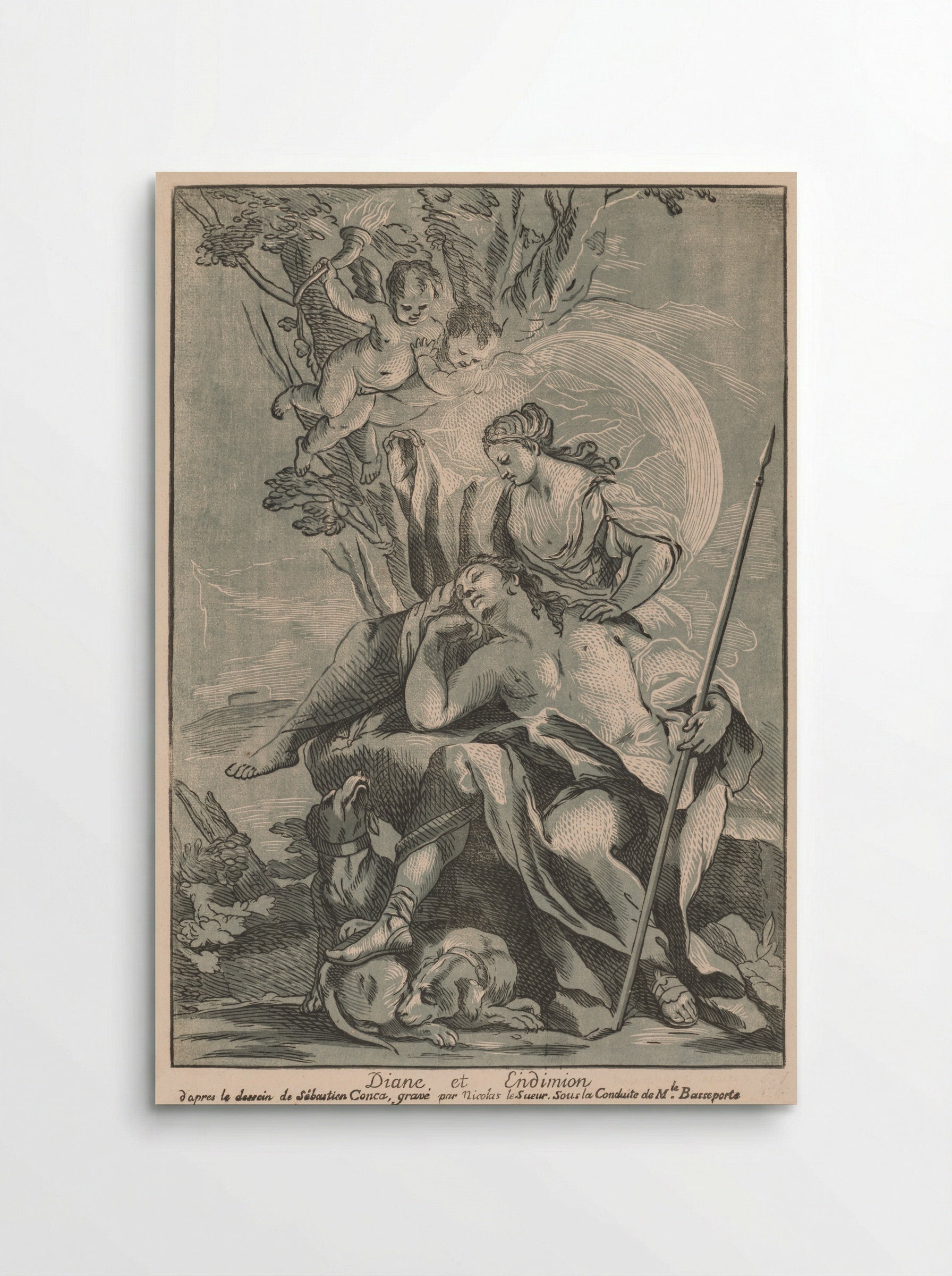 Diana and Endymion - Nicolas Le Sueur - Poster