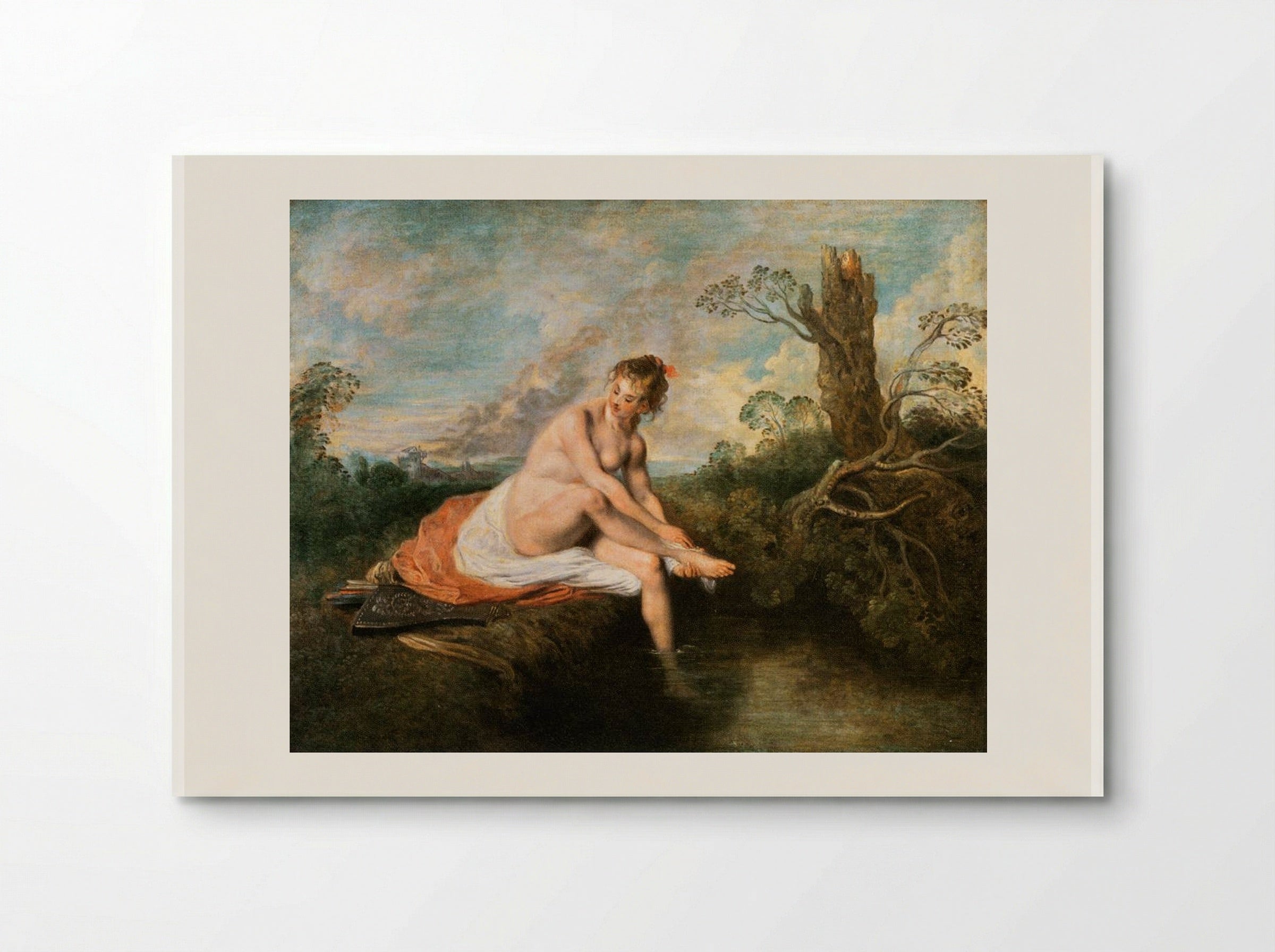 Diana at her Bath - Antoine Watteau - Poster