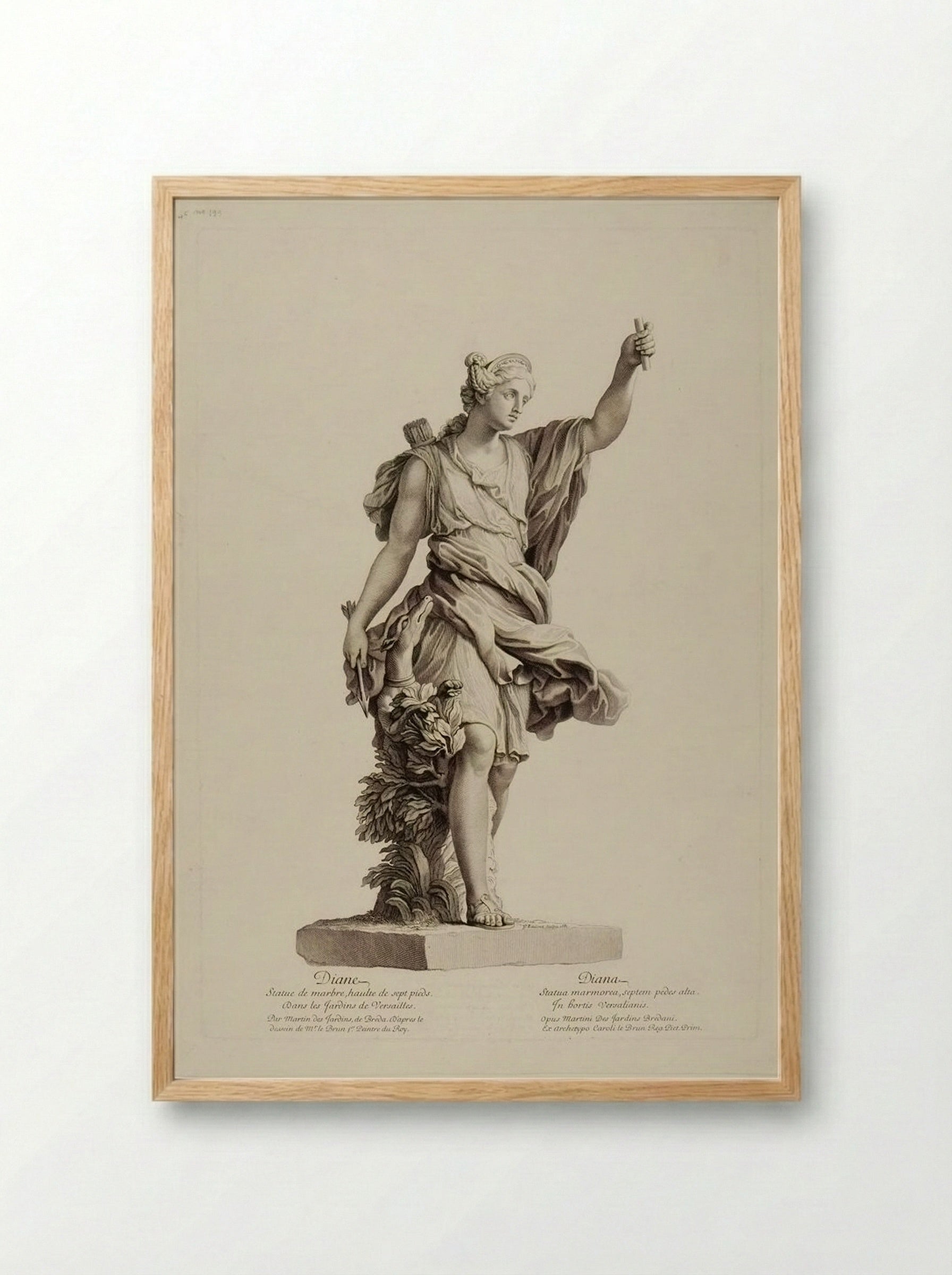 Diana - Gérard Edelinck - Framed Print Wood