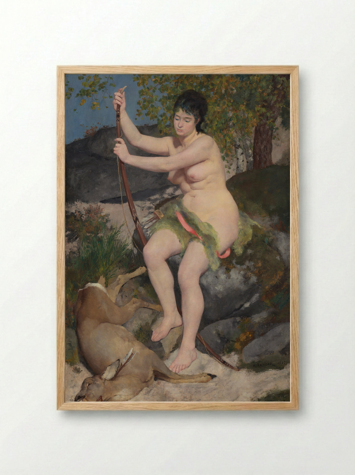 Diana - Pierre-Auguste Renoir - Framed Print Wood