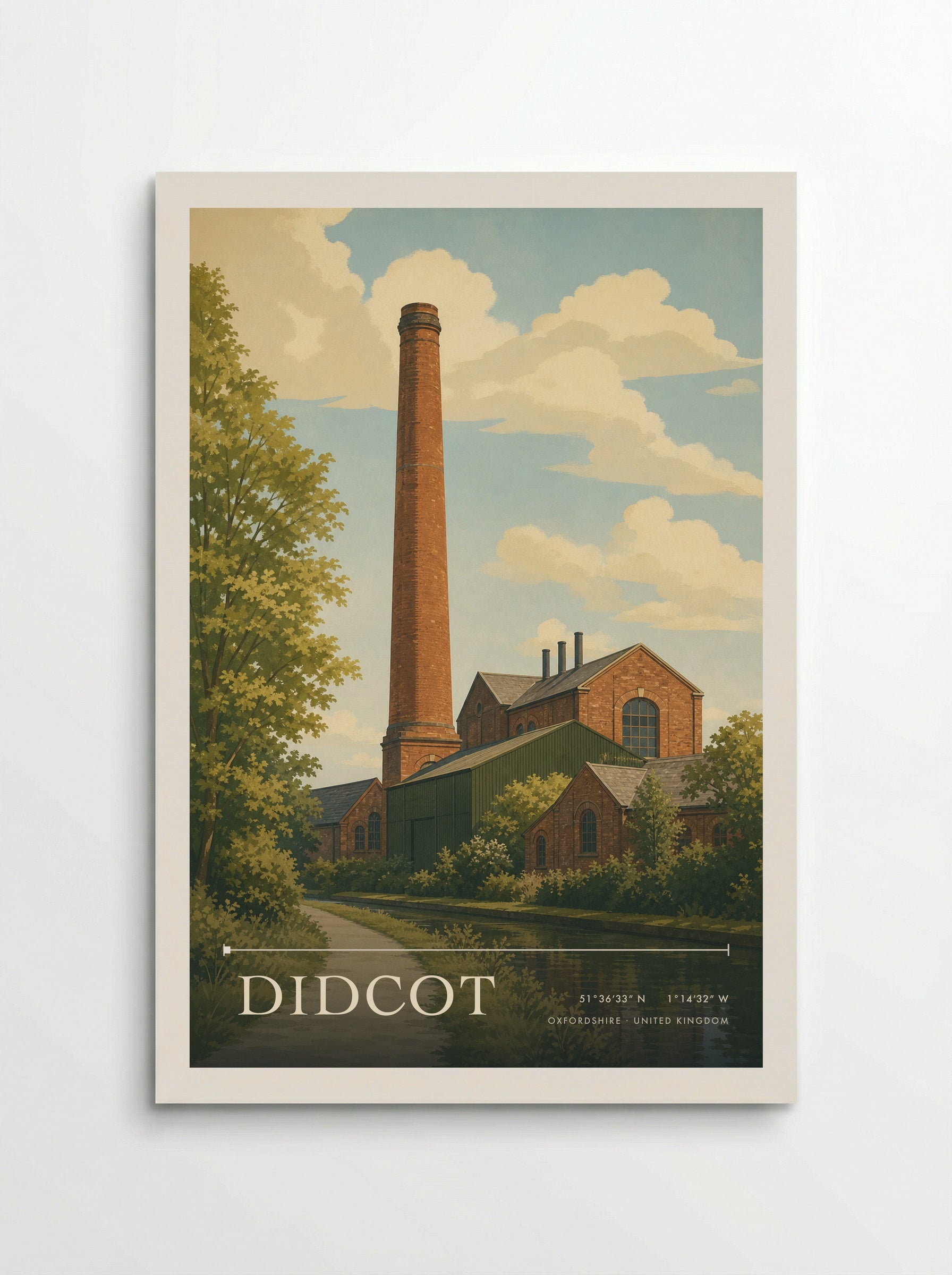 Didcot Oxfordshire United Kingdom Travel Poster - Poster