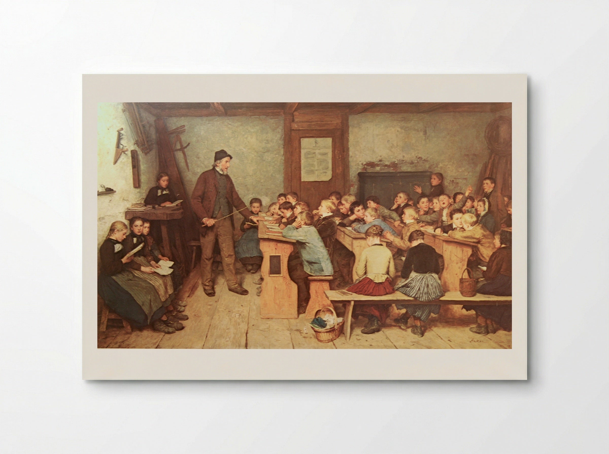 Die Dorfschule von 1848 - Albert Anker - Poster