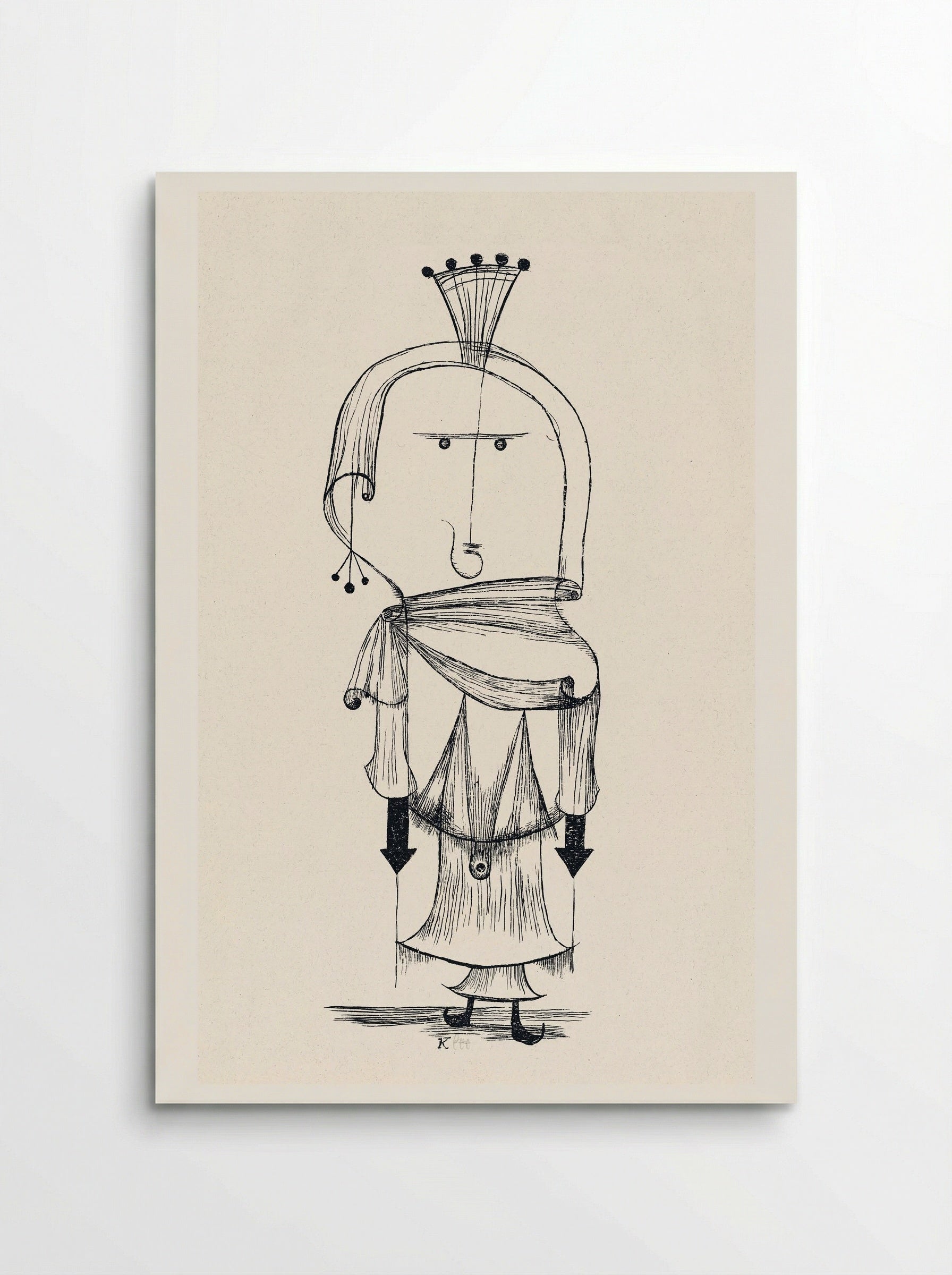 Die Hexe mit dem Kamm (Witch with a Comb) - Paul Klee - Poster