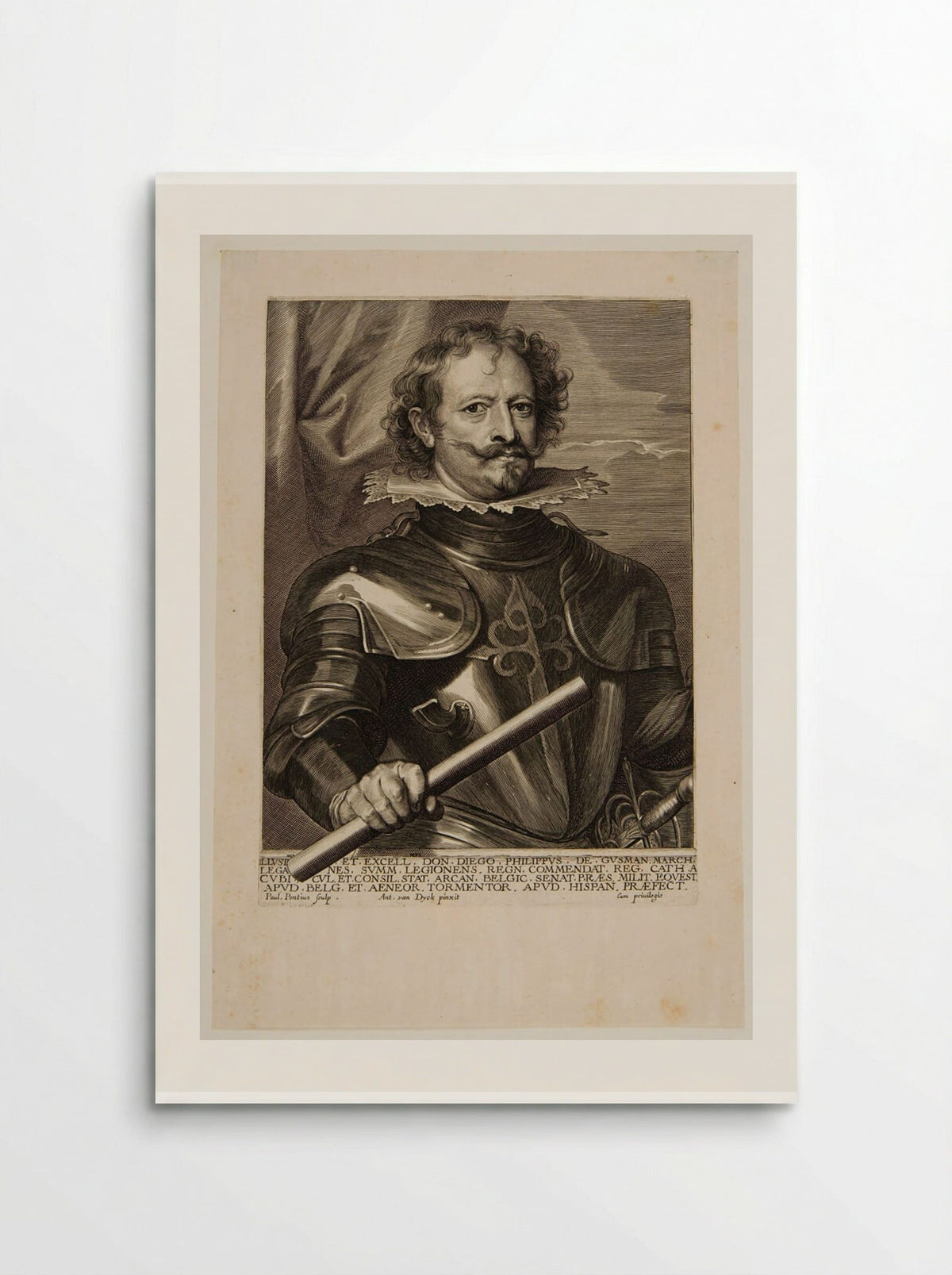 Diego Felipe de Guzman, Marques de Leganes - Paulus Pontius - Poster