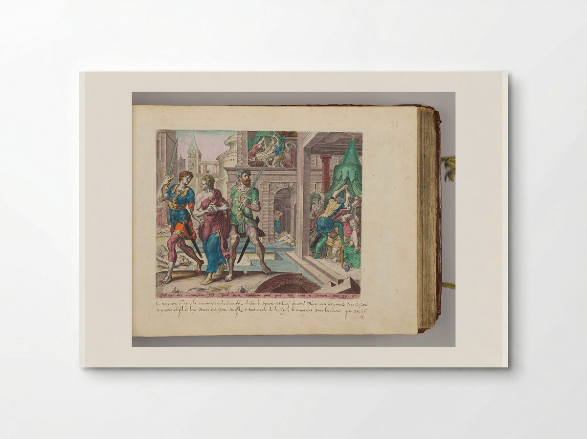 Dinah Taken Home by Simeon and Levi - Jan Harmensz. Muller - Poster