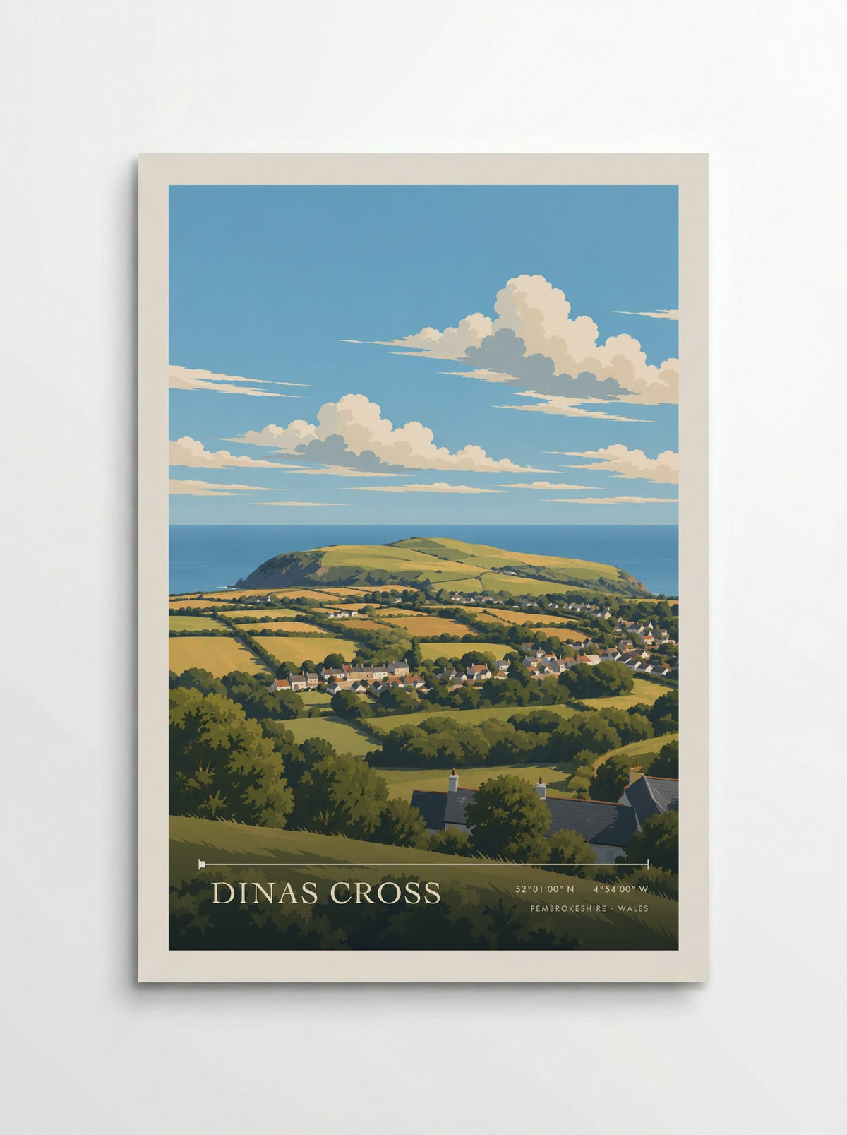 Dinas Cross, Pembrokeshire | Travel Poster - Poster