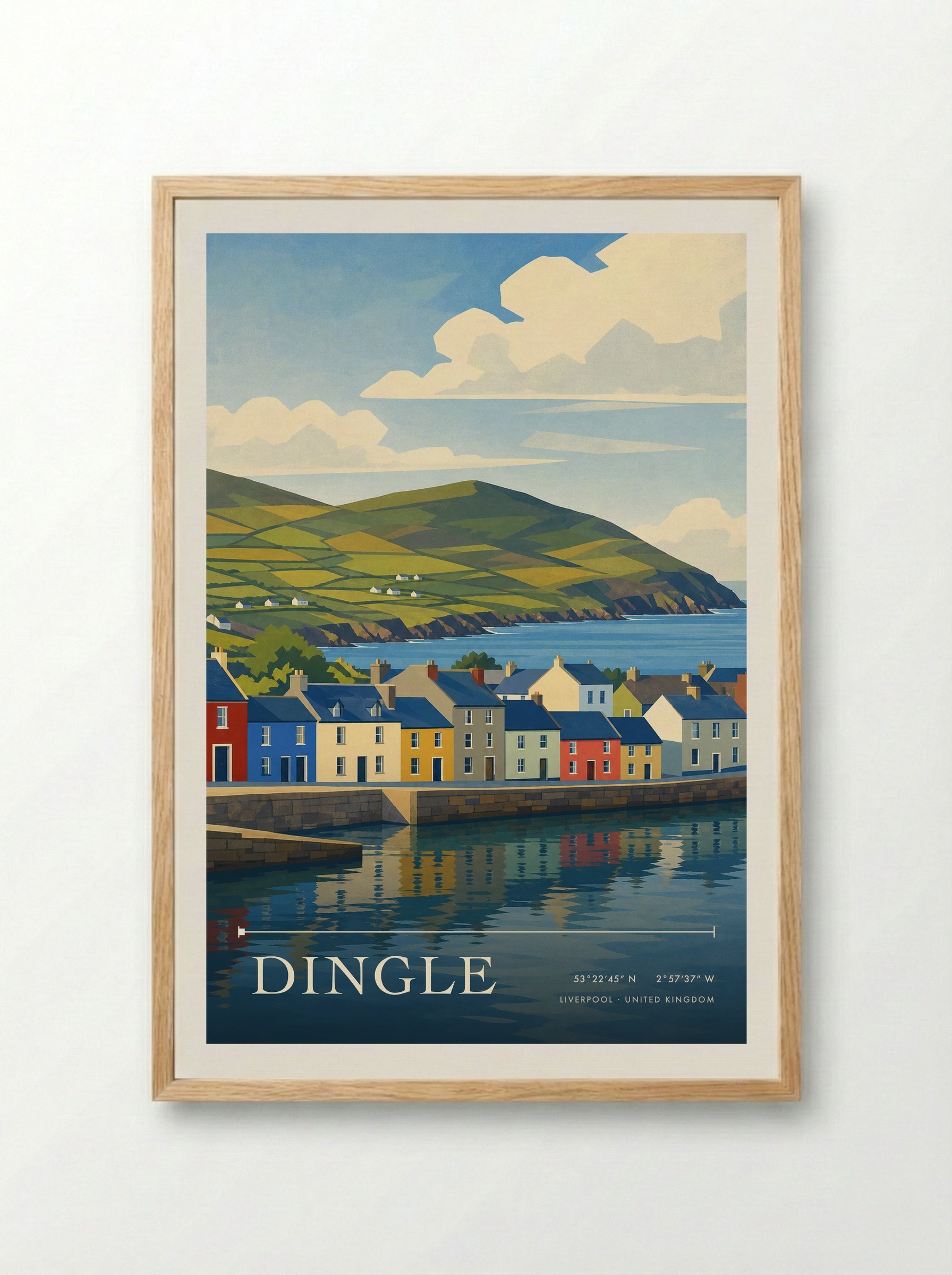 Dingle Liverpool United Kingdom Travel Poster - Framed Print Wood
