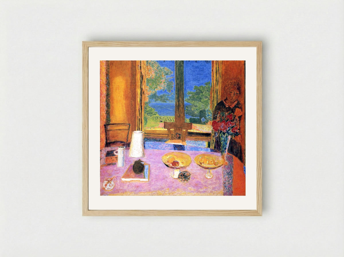 Dining Room on the Garden - Pierre Bonnard - Framed Print Wood
