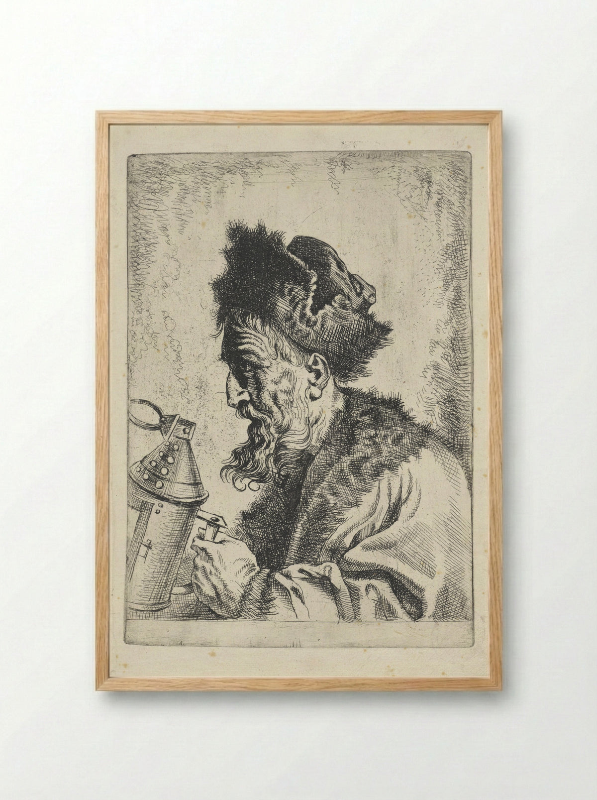 Diogenes with the Lantern - Gerard Seghers - Framed Print Wood
