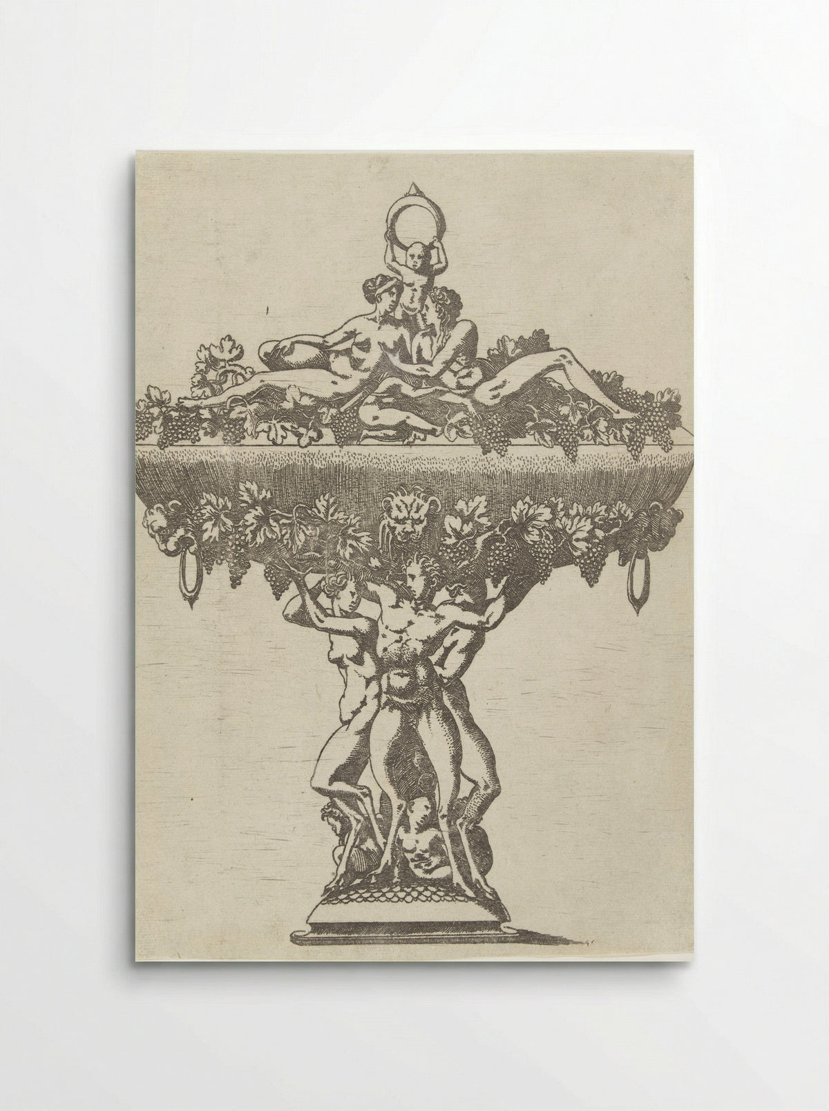 Dish with a Loving Couple - Antonio Fantuzzi - Poster