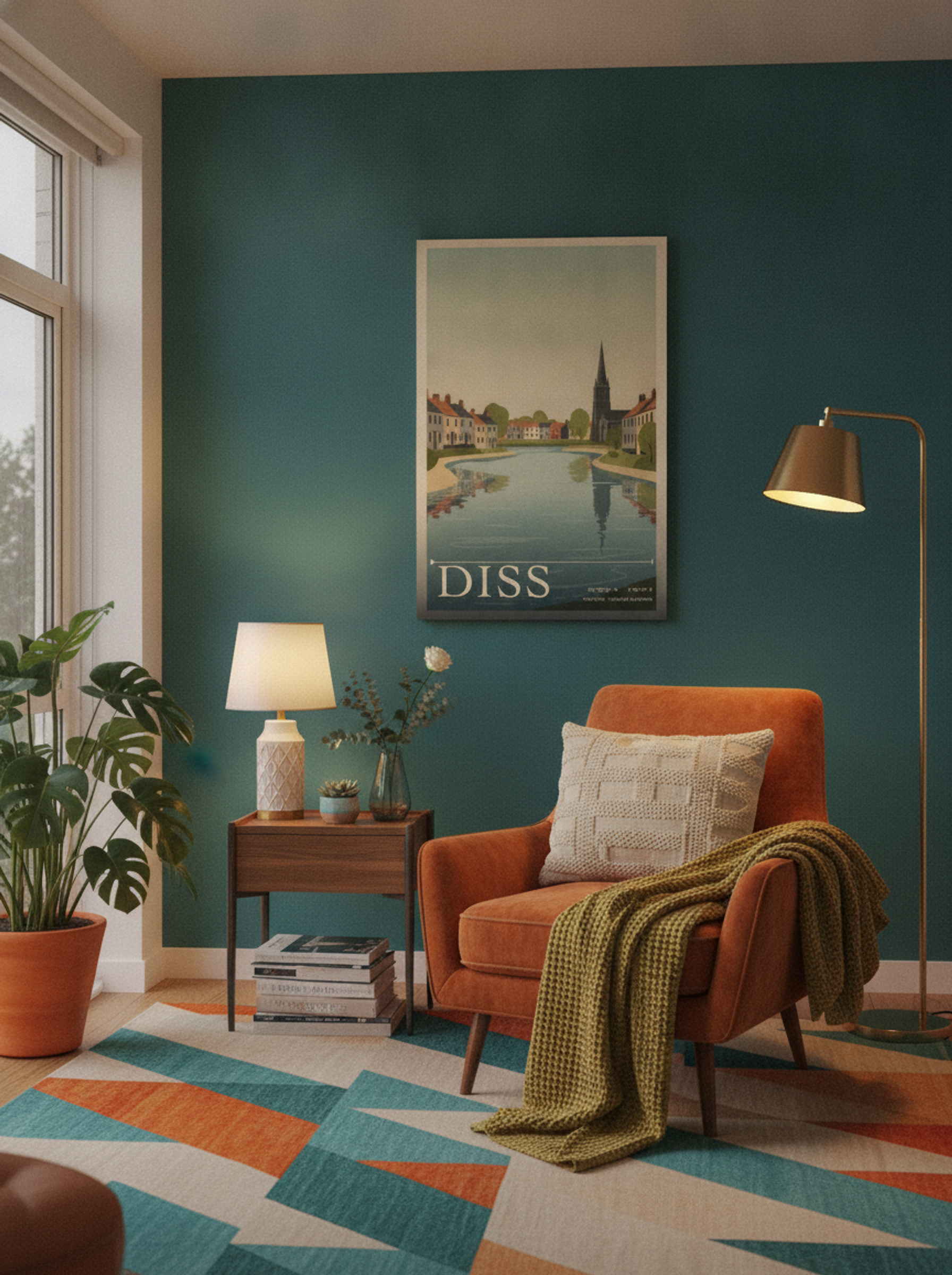 Diss Norfolk United Kingdom Travel Poster - Lifestyle