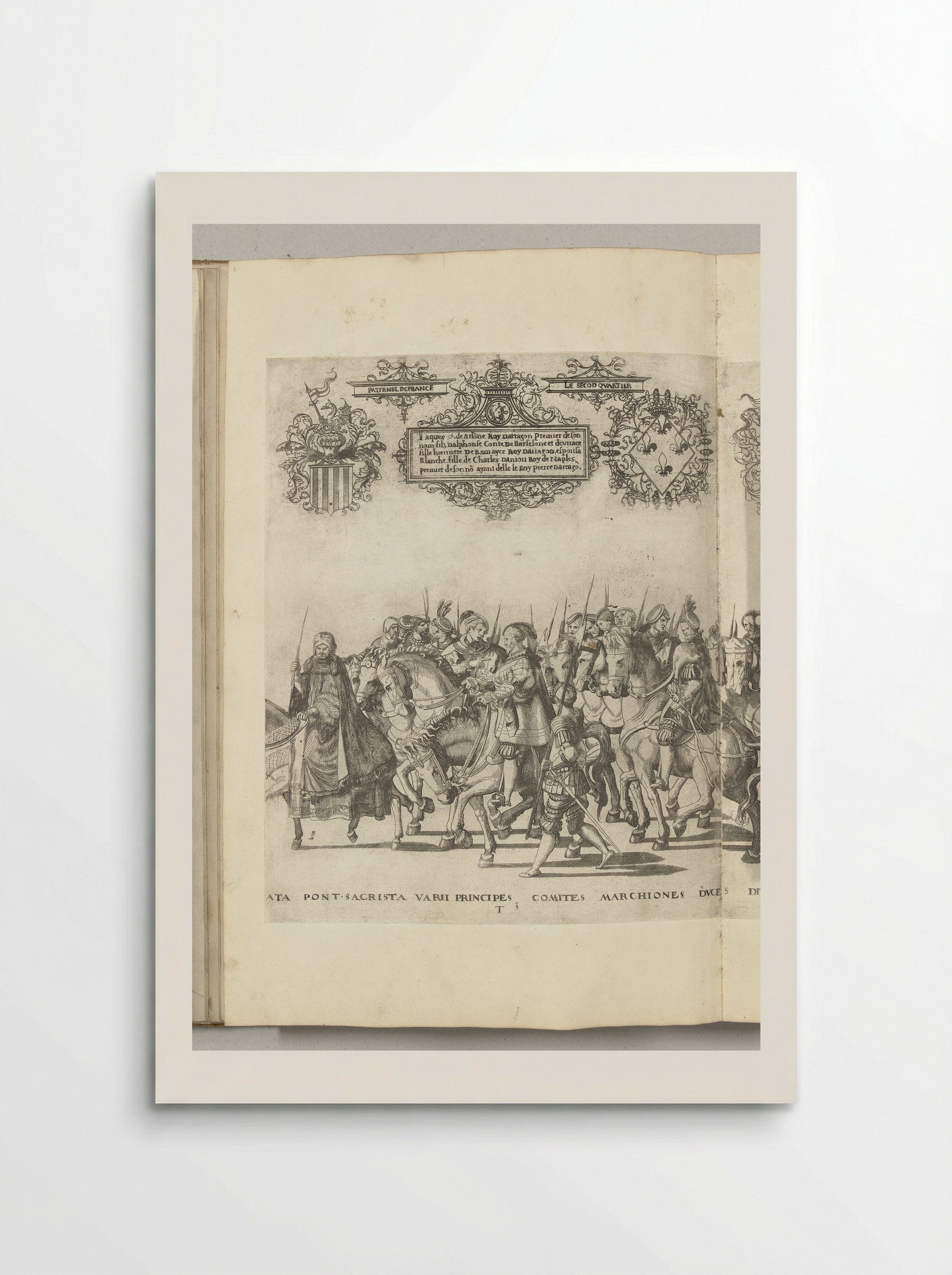 Diverse edelen, plaat T - Nicolaas Hogenberg - Poster