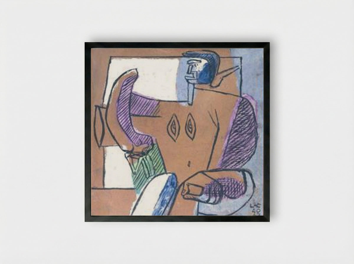 Divinité baroque - Le Corbusier - Framed Print Black
