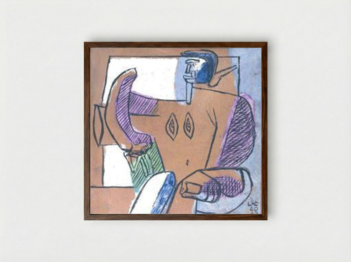 Divinité baroque - Le Corbusier - Framed Print Dark Wood