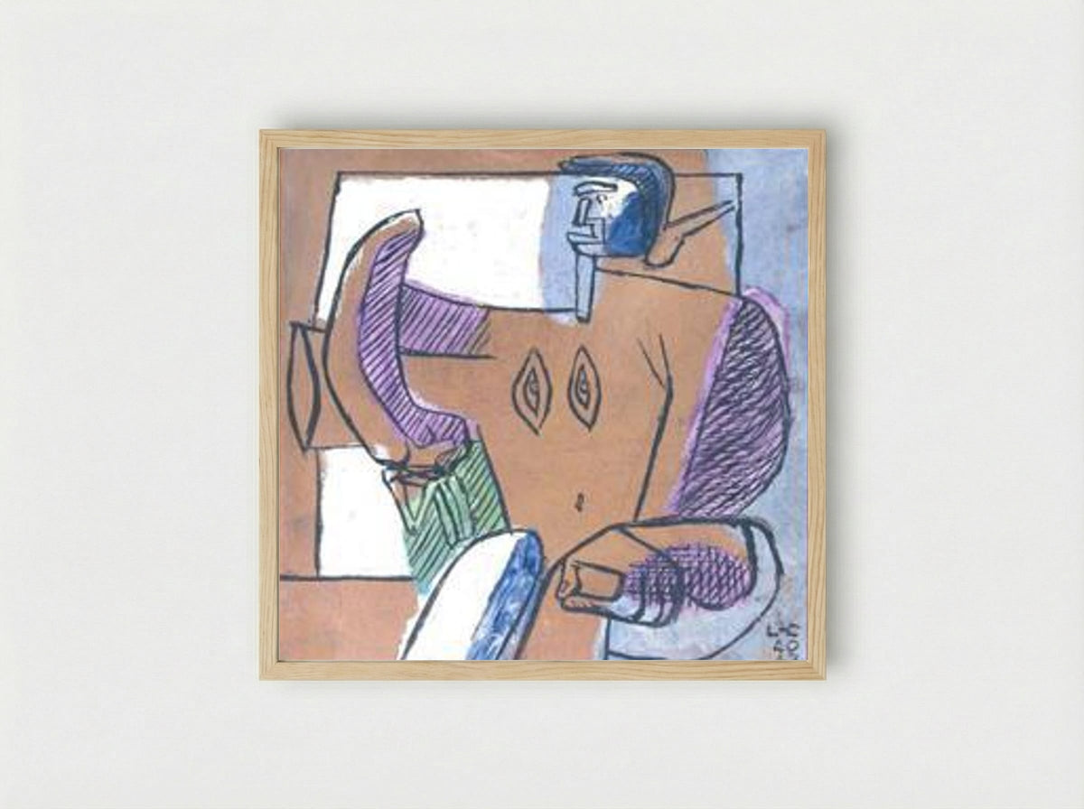 Divinité baroque - Le Corbusier - Framed Print Wood