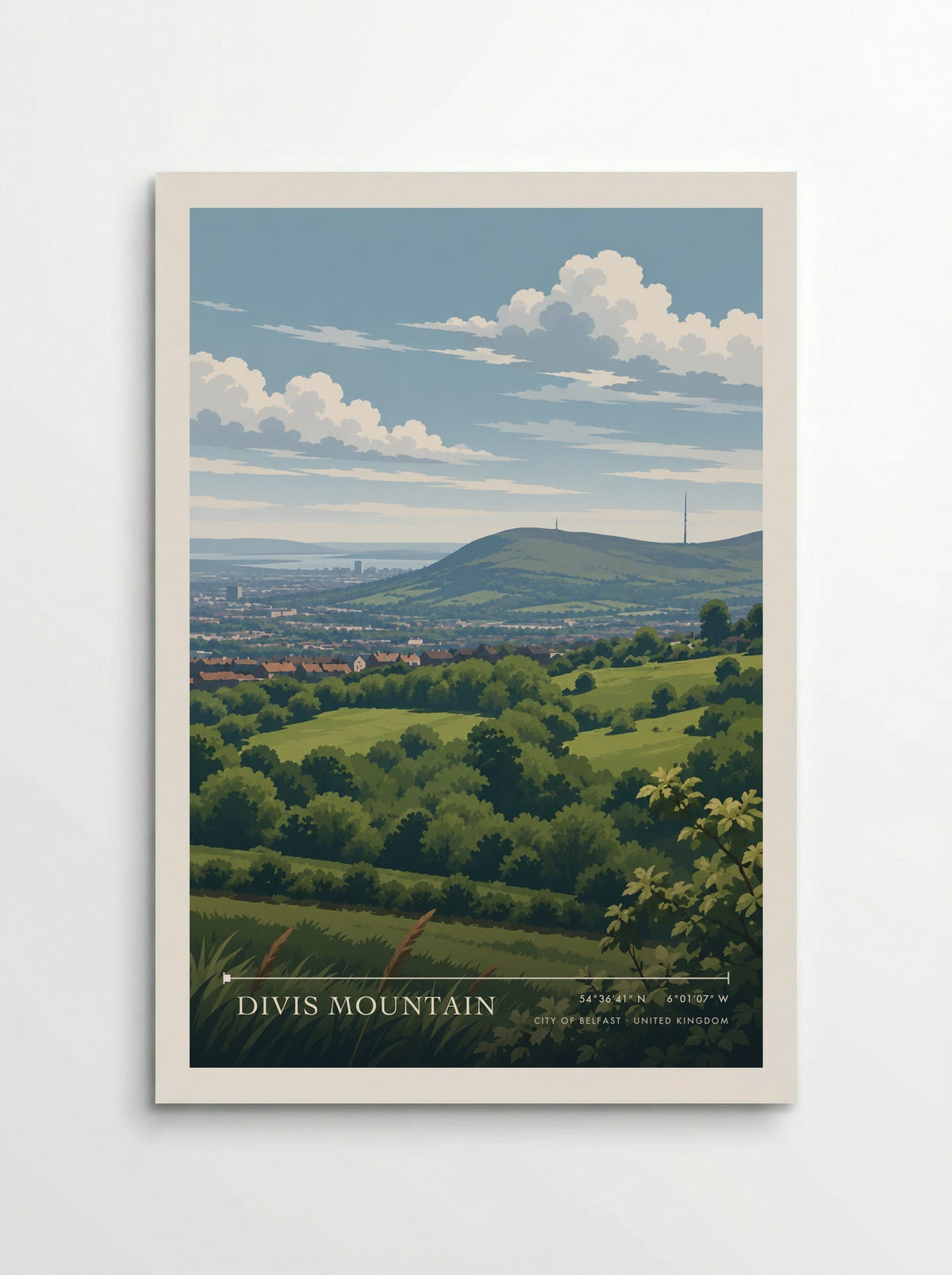 Divis Mountain, City of Belfast | Travel Poster - Poster