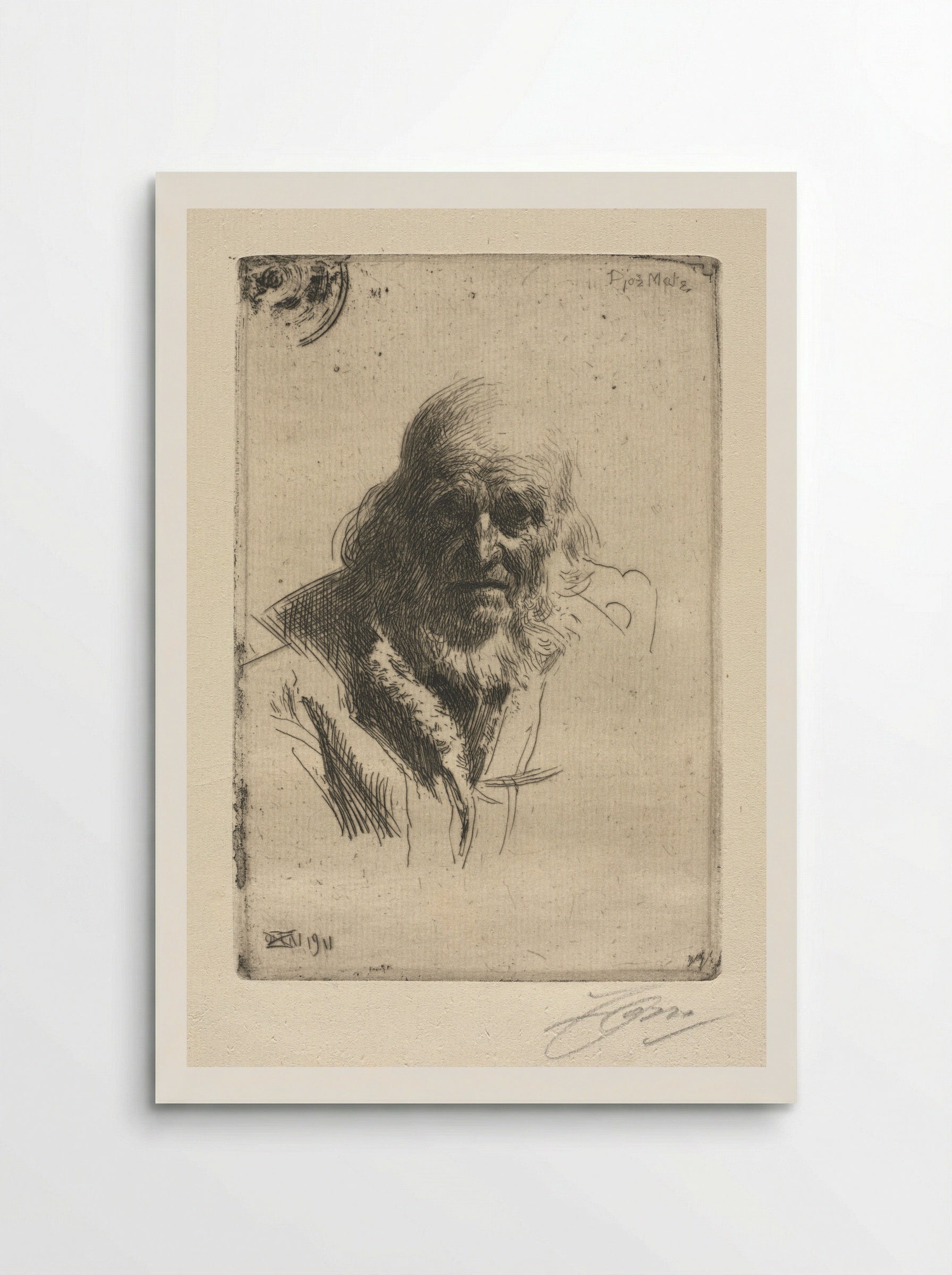 Djos Mats - Anders Zorn - Poster