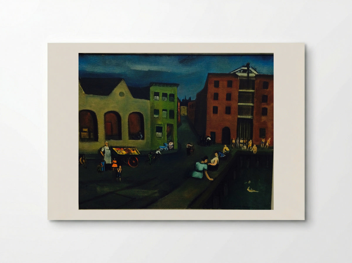 Docks on Sunday - Joseph De Martini - Poster