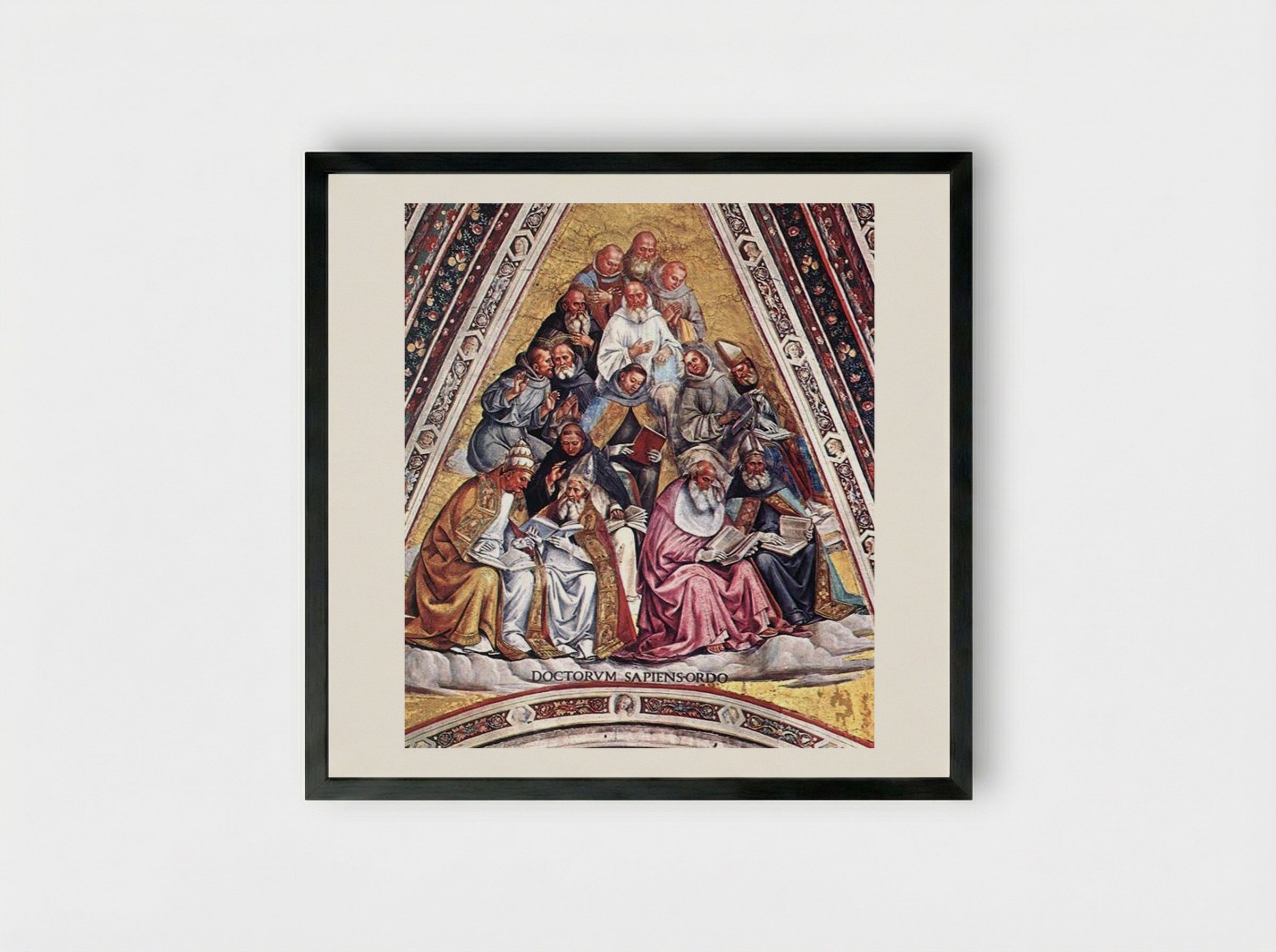 Doctors of the Church - Luca Signorelli - Framed Print Black
