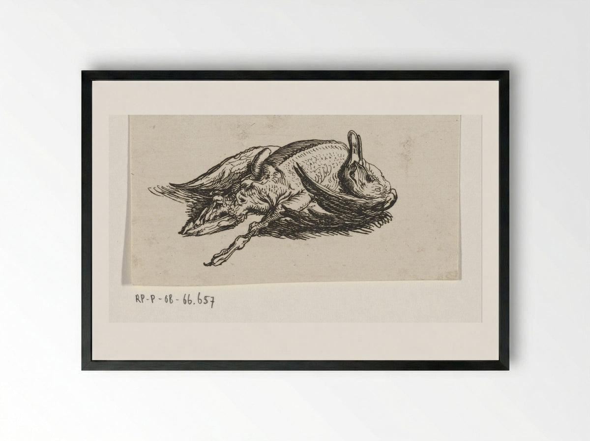 Dode eend - Jacob Elias van Varelen - Framed Print Black
