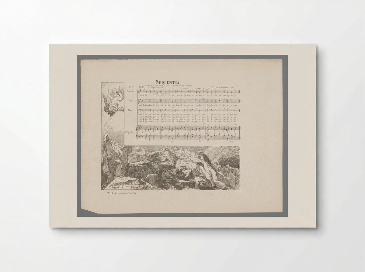 Doden staan op voor het laatste oordeel - R.J. van Maldeghem - Poster