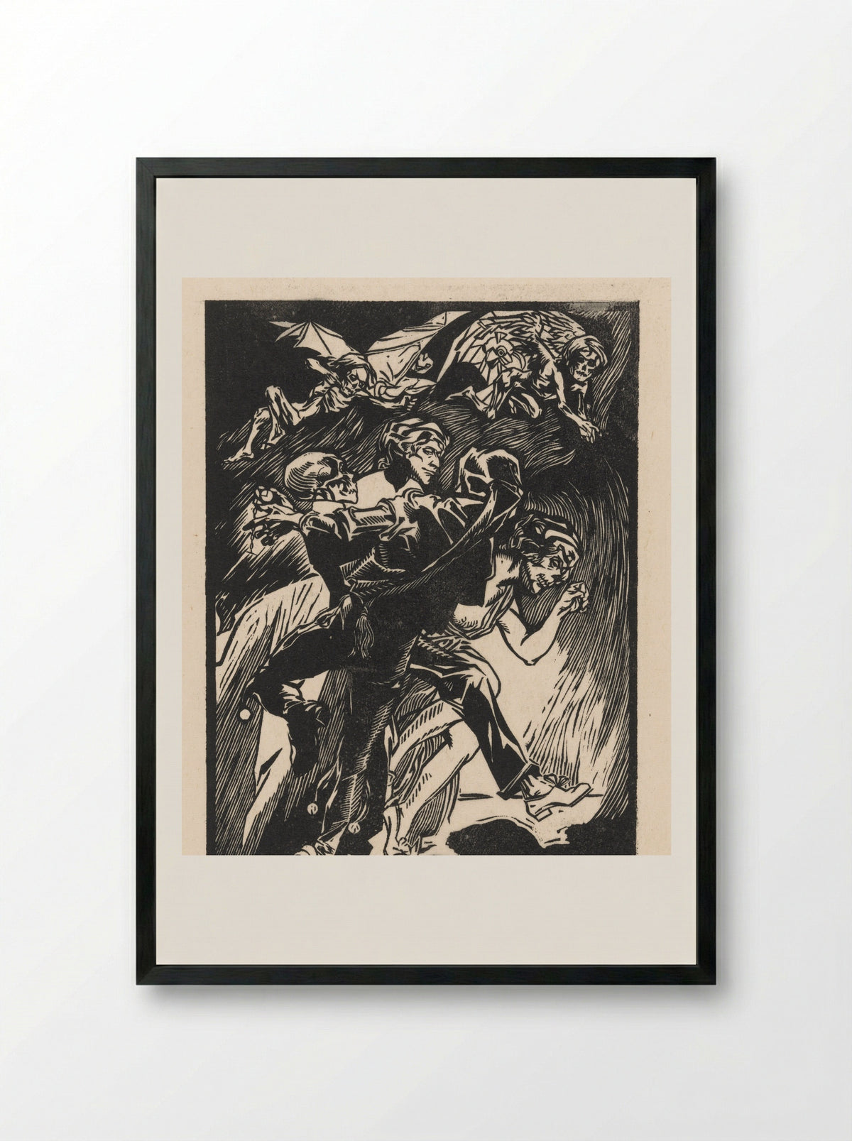 Dodendans - Johannes Josephus Aarts - Framed Print Black