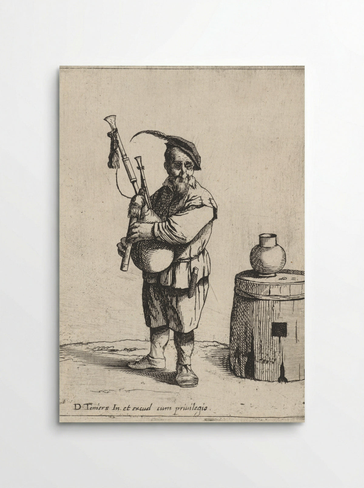 Doedelzakspeler (Bagpipe Player) - Quirin Boel - Poster