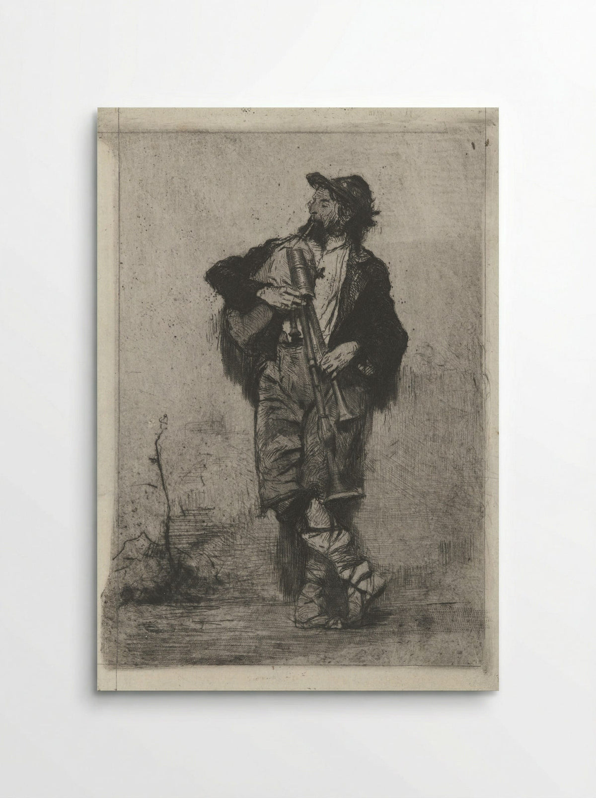 Doedelzakspeler (Bagpiper) - Mosè Bianchi - Poster