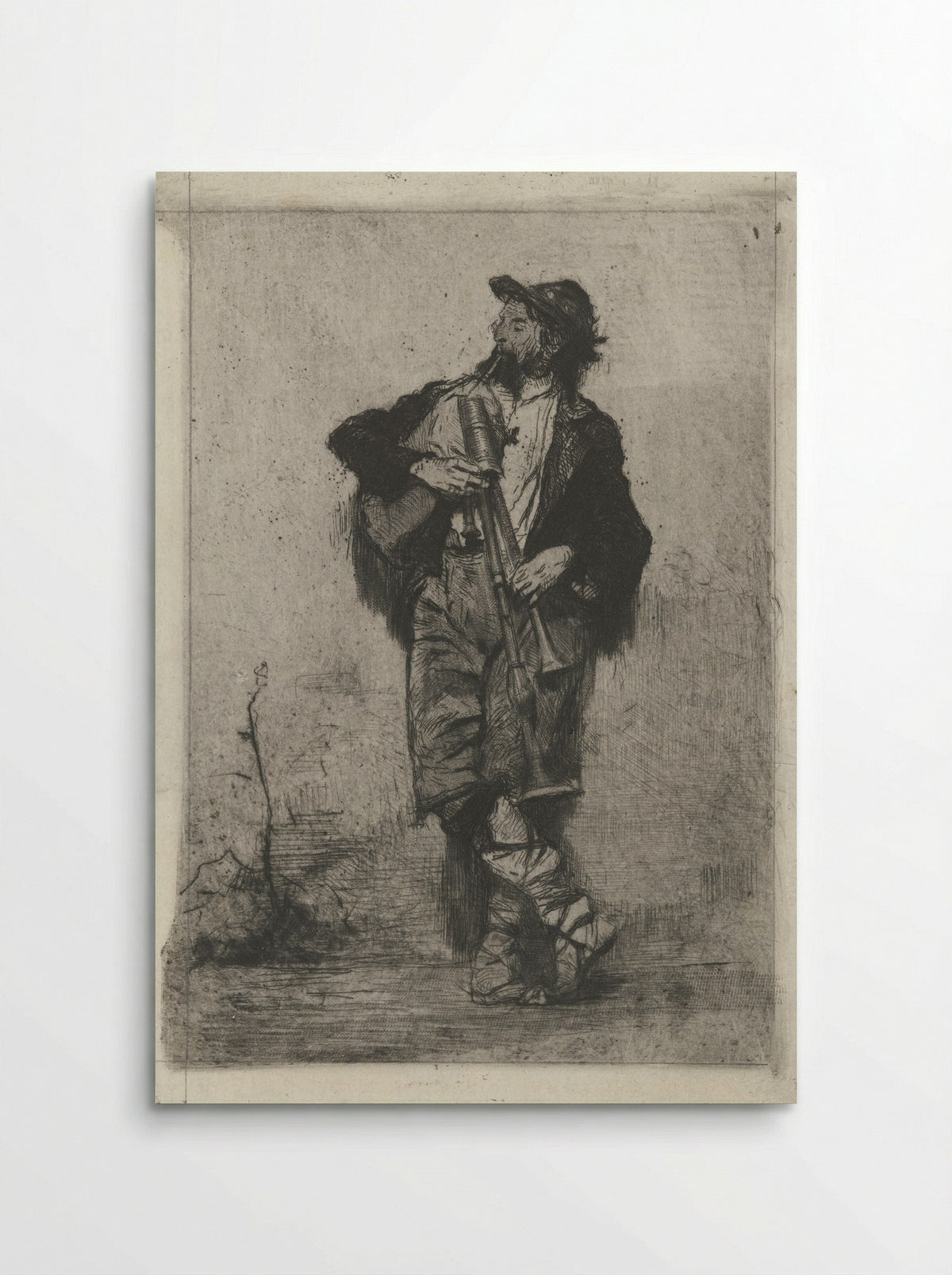 Doedelzakspeler (Bagpiper) - Mosè Bianchi - Poster