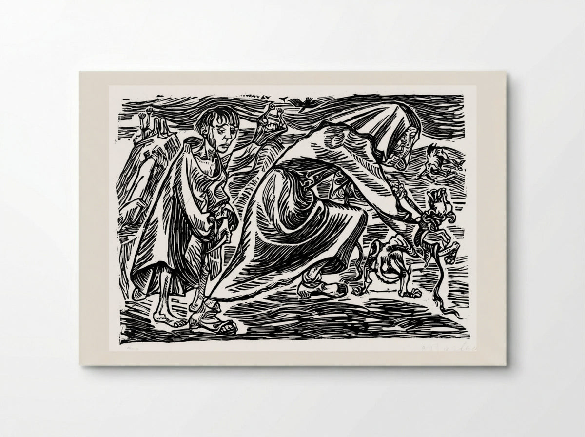 Dog Catcher - Ernst Barlach - Poster