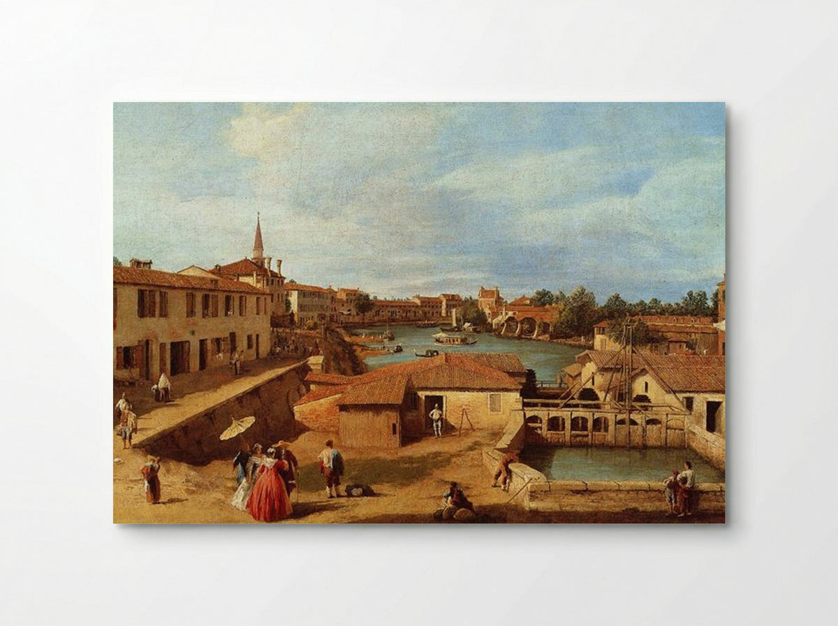 Dolo on the Brenta - Canaletto - Poster