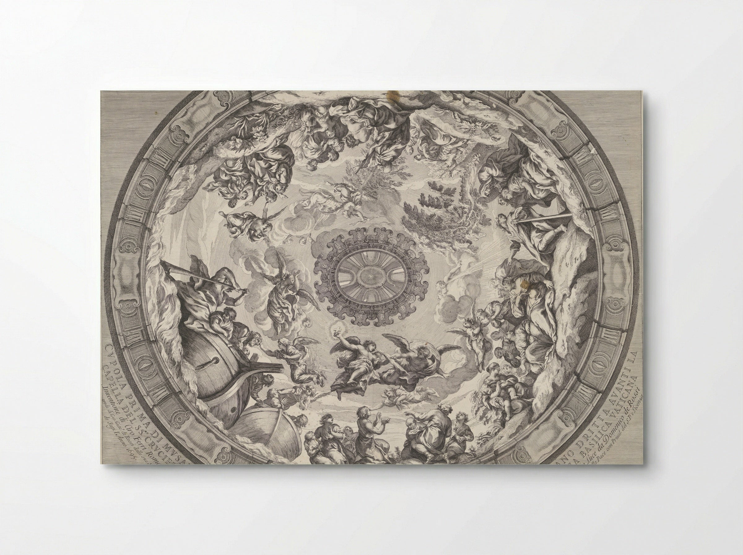 Dome Decoration with Old Testament Figures and Angels - Francesco Faraone Aquila - Poster