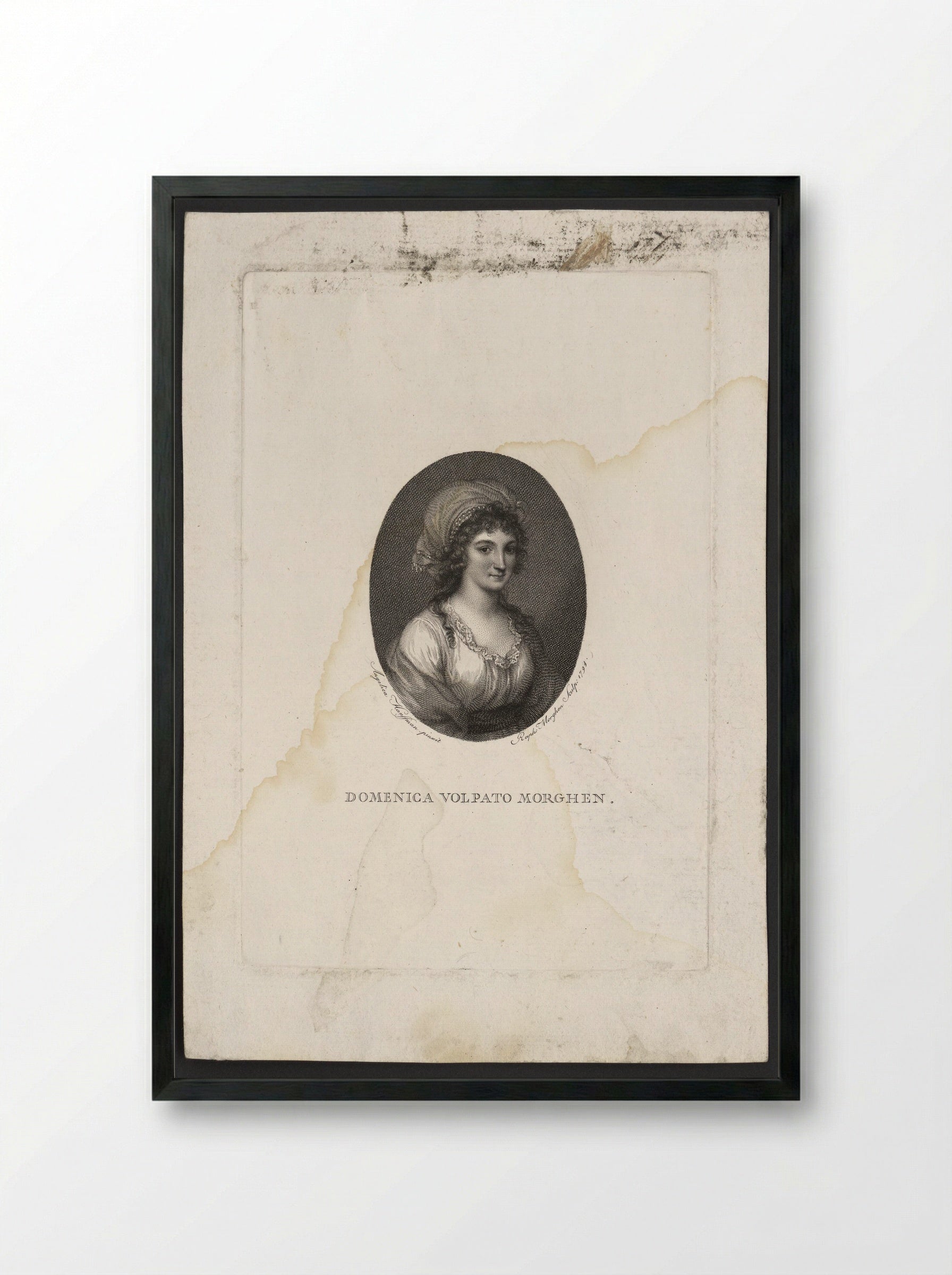 Domenica Volpato Morghen - Raphael Morghen - Framed Print Black