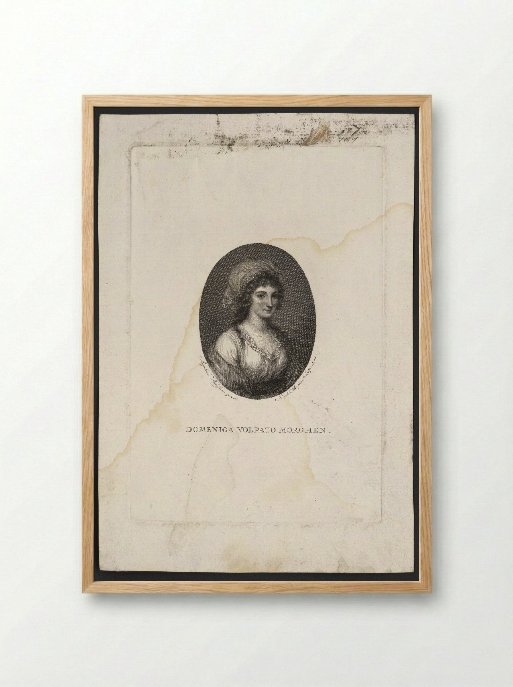 Domenica Volpato Morghen - Raphael Morghen - Framed Print Wood
