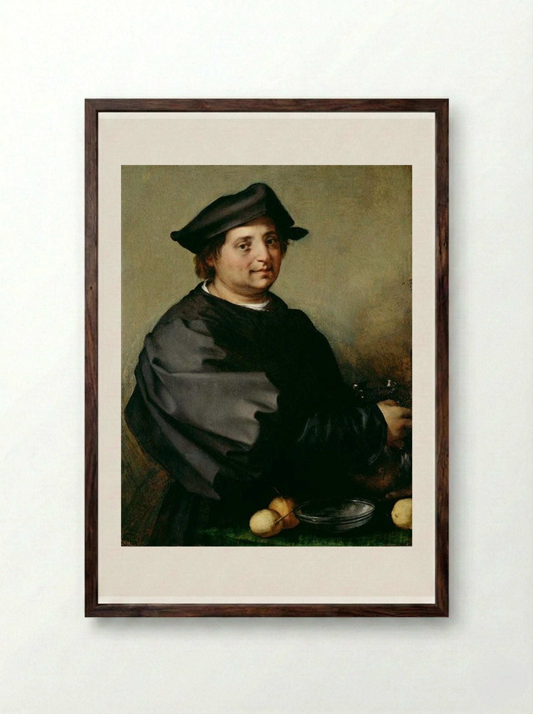 Domenico di Jacopo di Matteo, called 'Becuccio Bicchieraio' - Andrea del Sarto - Framed Print Dark Wood