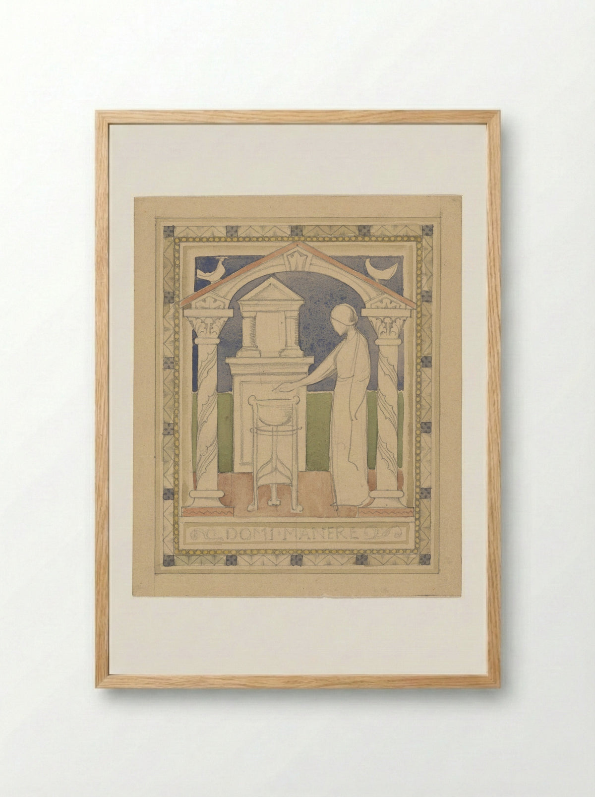 Domi Manere - Antoon Derkinderen - Framed Print Wood