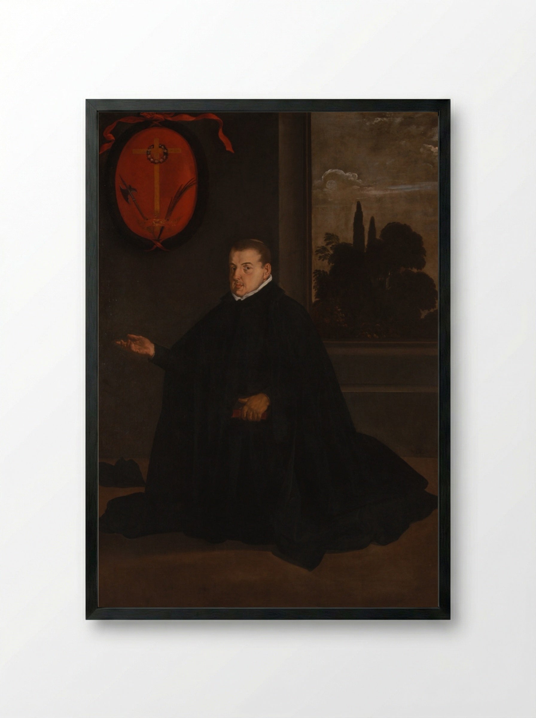 Don Cristóbal Suárez de Ribera - Diego Velázquez - Framed Print Black
