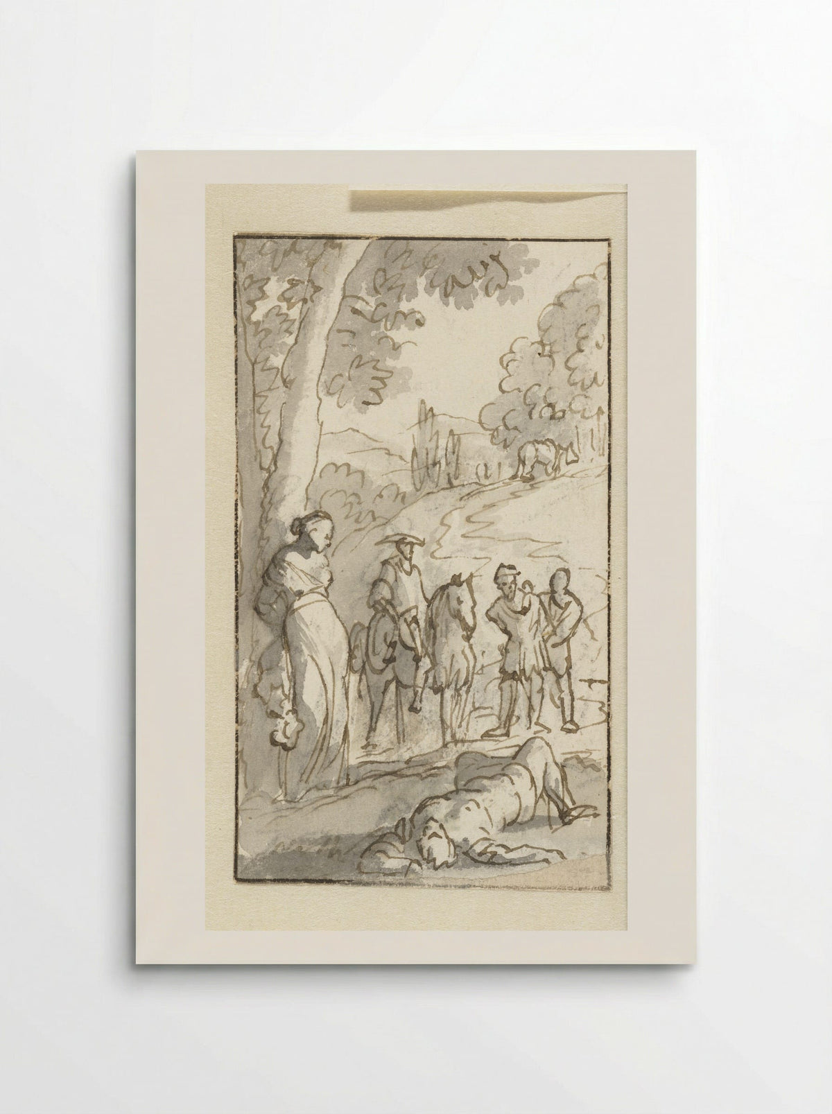 Don Quichotte bevrijdt Eugenia - Caspar Luyken - Poster