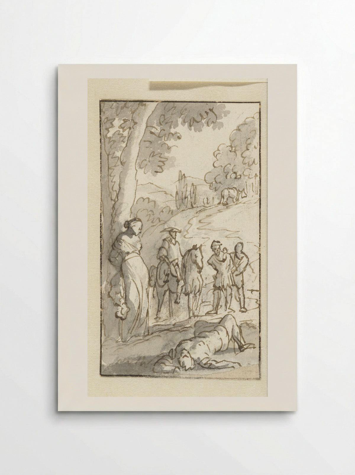 Don Quichotte bevrijdt Eugenia - Caspar Luyken - Poster