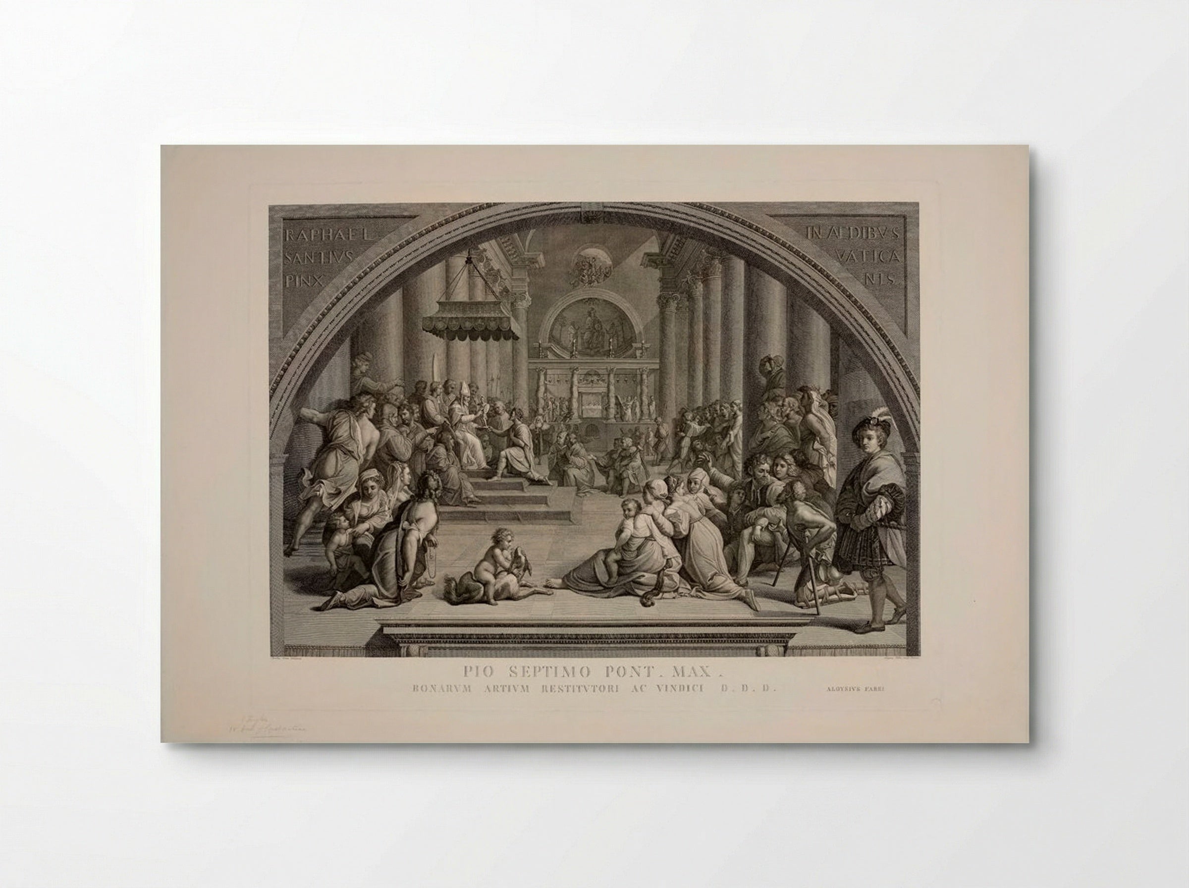 Donation of Rome - Luigi Fabri - Poster