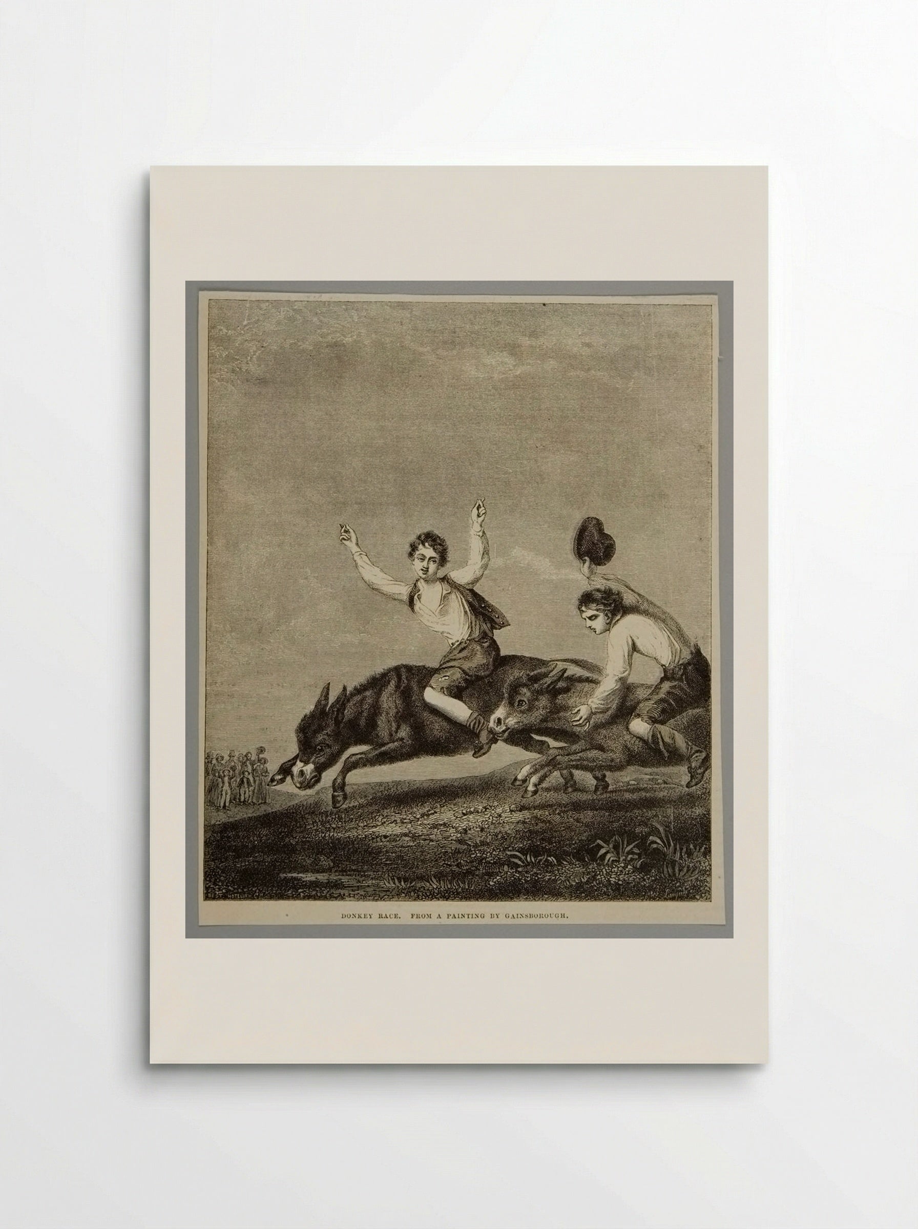 Donkey Race (After Thomas Gainsborough) - Best et Cie - Poster