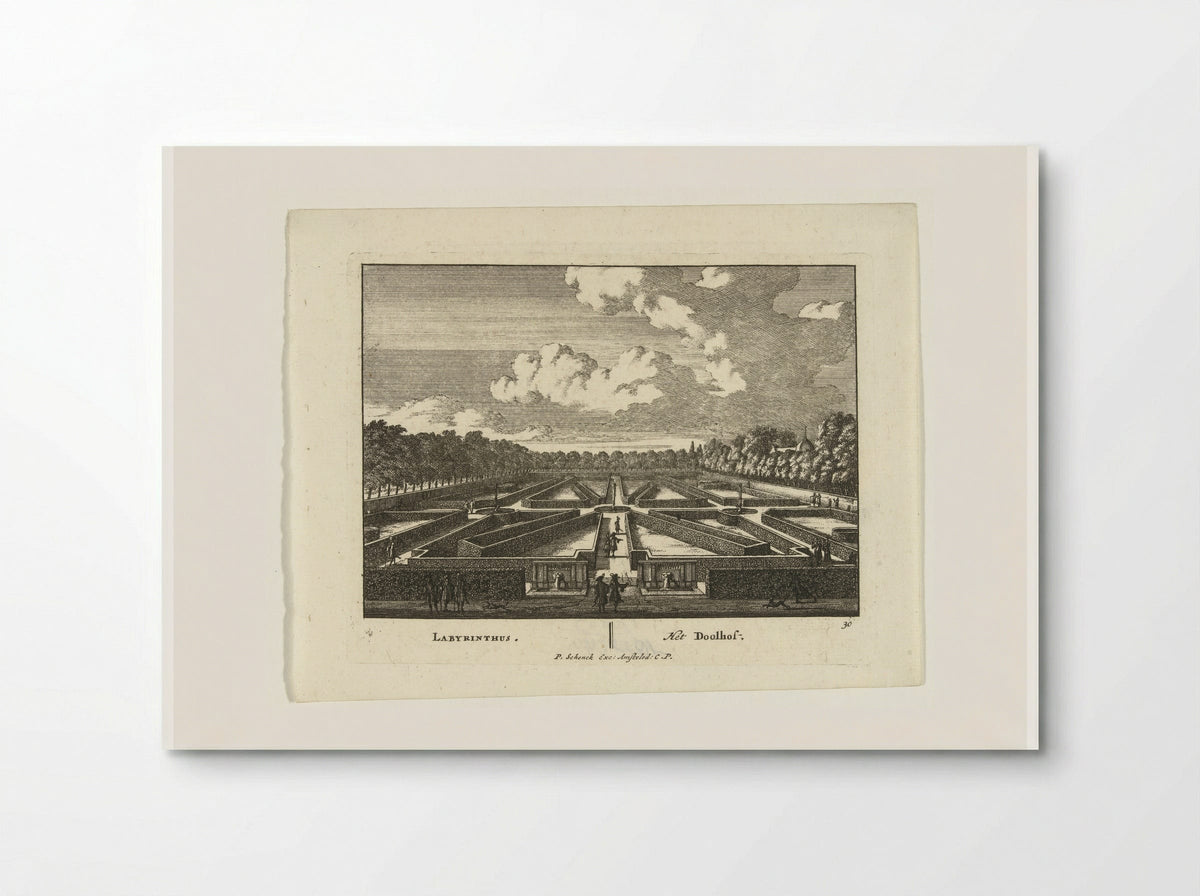 Doolhof in de tuinen van Paleis het Loo - Jan van Call (I) - Poster