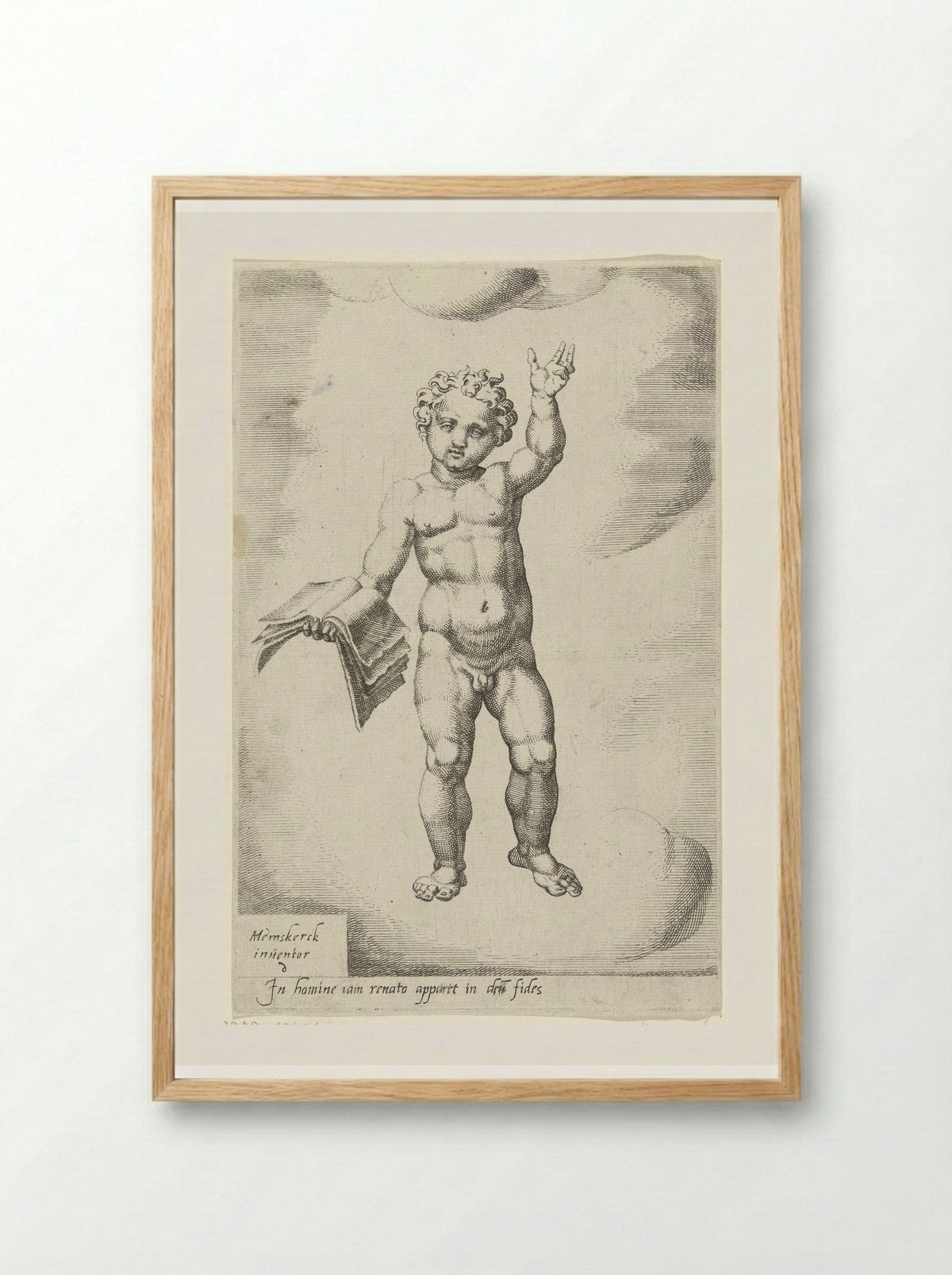 Door het geloof wordt de mens herboren - Dirck Volckertsz. Coornhert - Framed Print Wood
