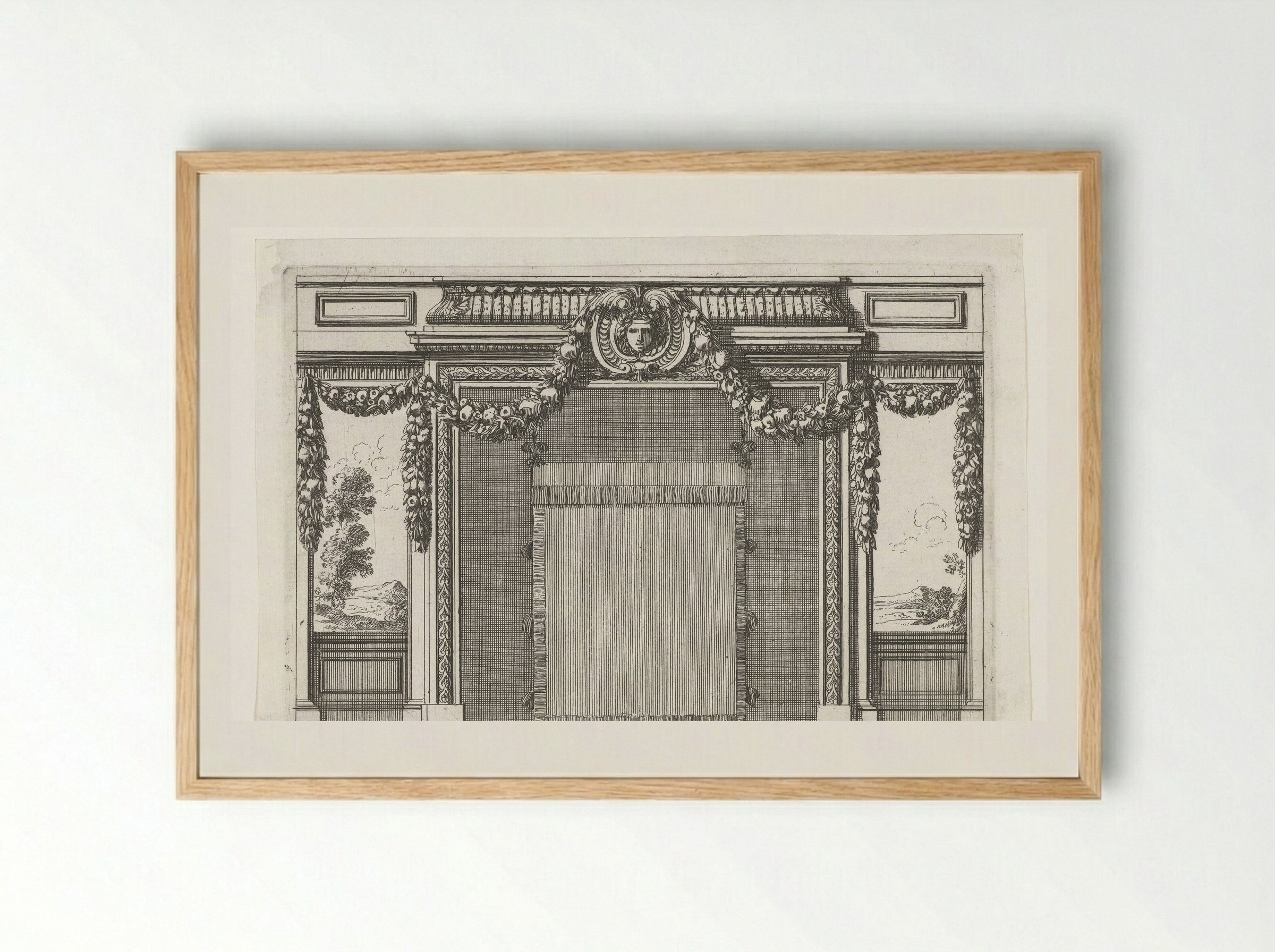 Doorgang naar alkoof - Jean Lepautre - Framed Print Wood