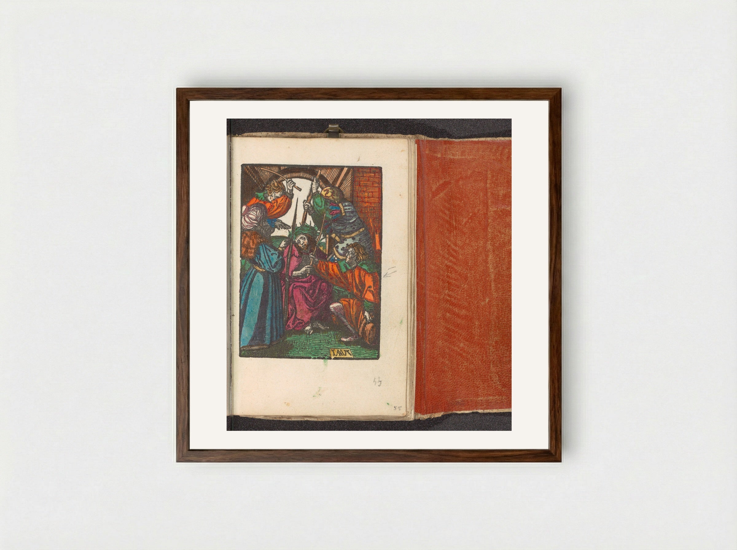 Doornenkroning - Doen Pietersz. - Framed Print Dark Wood